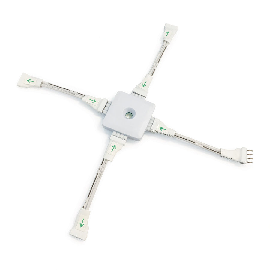 Nora NAHO-601W inchX inch Splitter Cable for High Ouput & Hy-Brite LED Tape Light