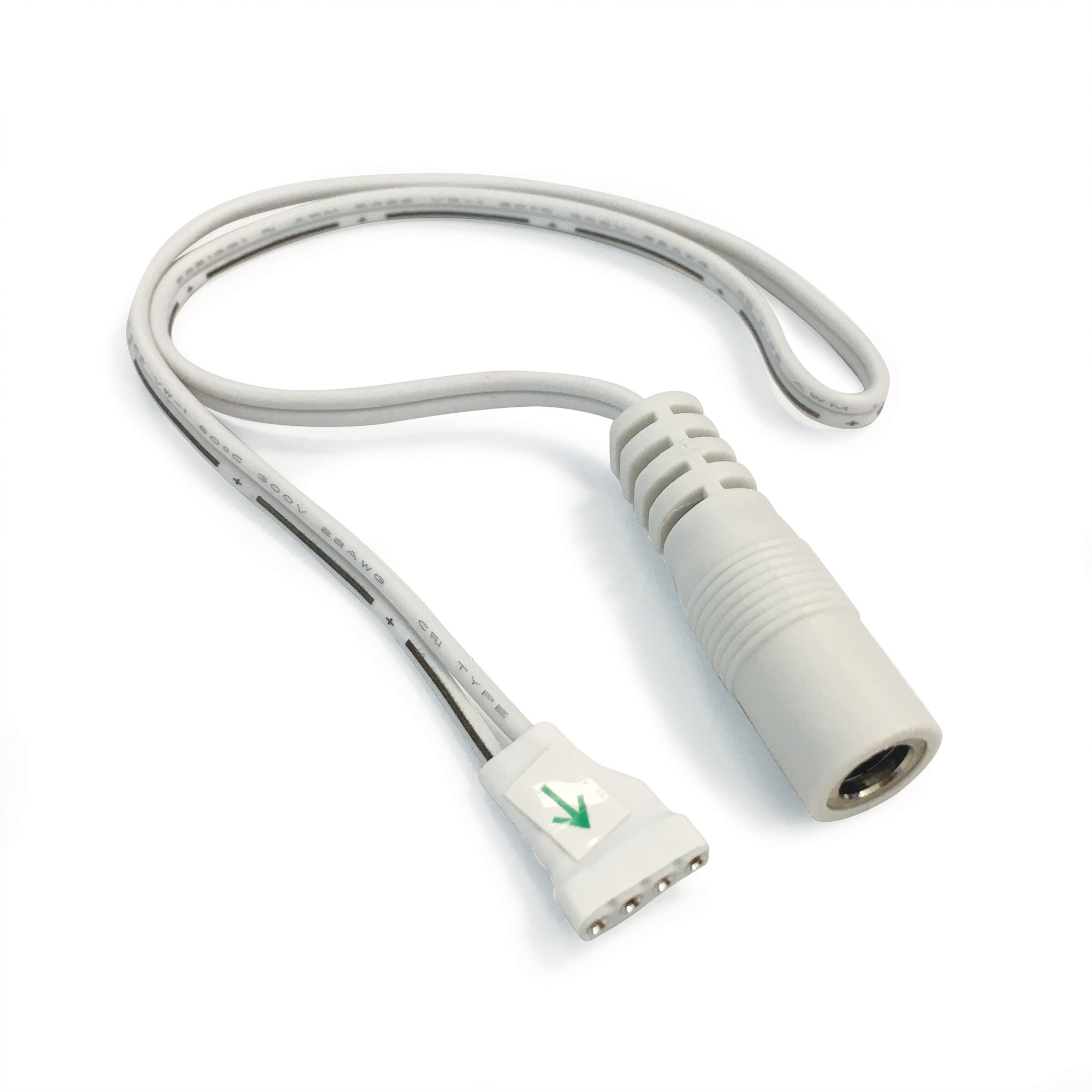 Nora Lighting NATL-515W - Accent / Undercabinet - 9 Inch Power Line Interconnector for 12V Standard Tape Light, White