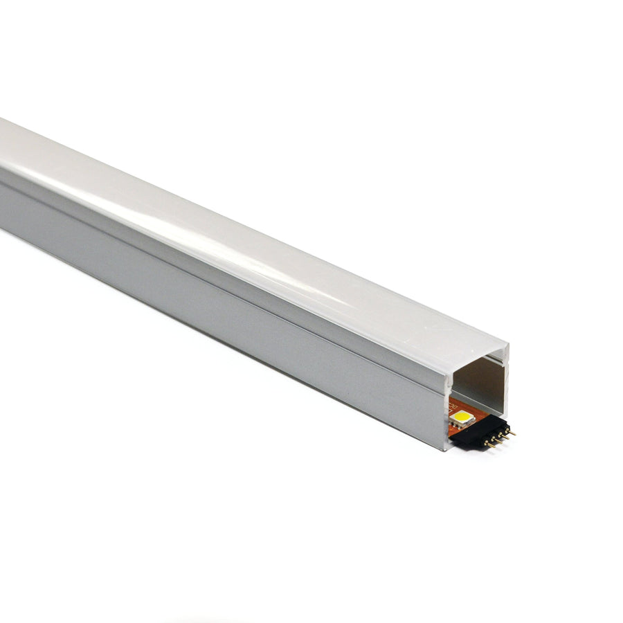 Nora NATL-CIP26A 4-ft Deep Channel, Aluminumminum (Plastic Diffuser, End Caps & NUTP13 3M Adhesive Mounting Tape Included)