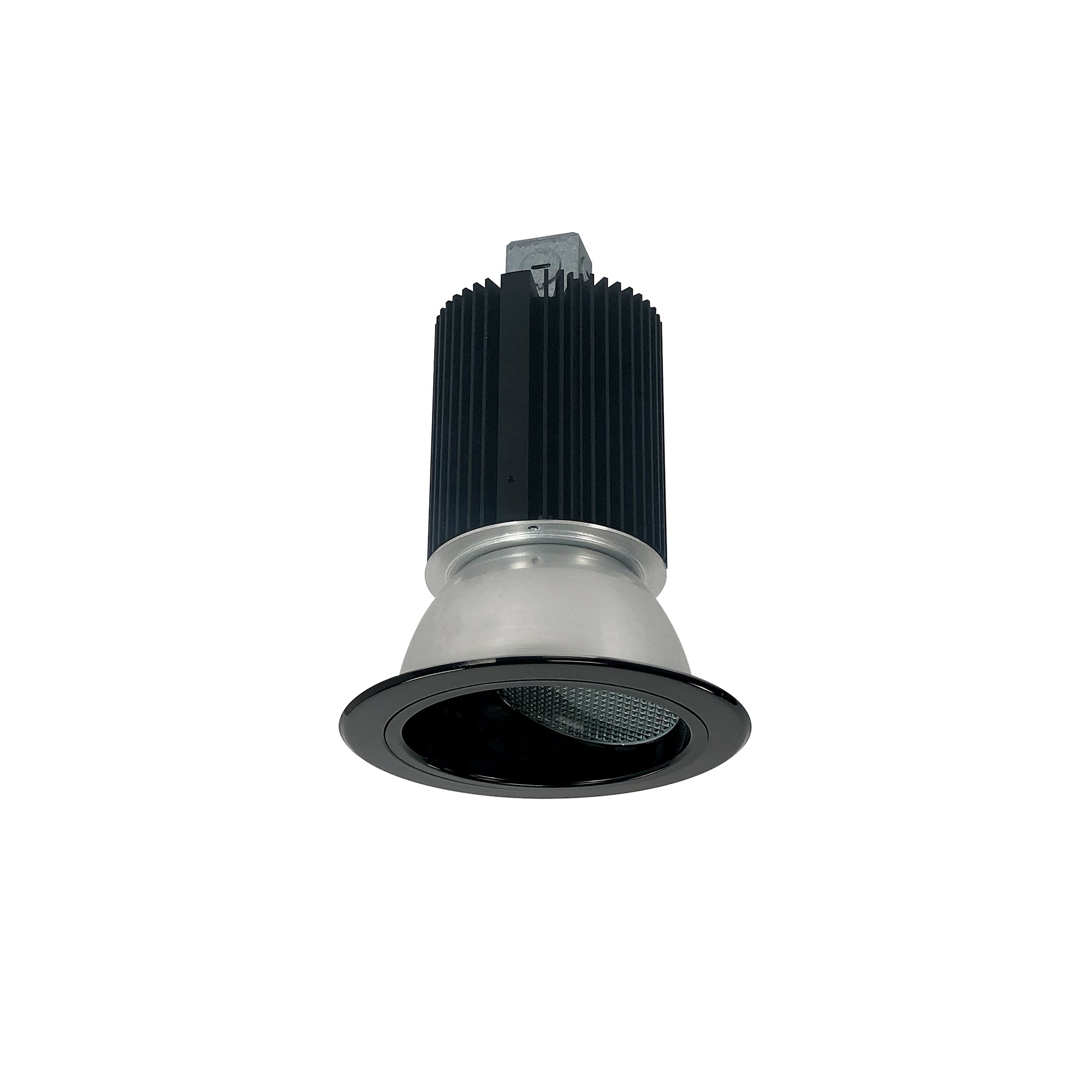 Nora Lighting NC2-436L2535SBSF - Recessed - 4 Inch Sapphire II Wall Wash, 2500lm, 3500K, 20-Degrees Spot, Black Self Flanged