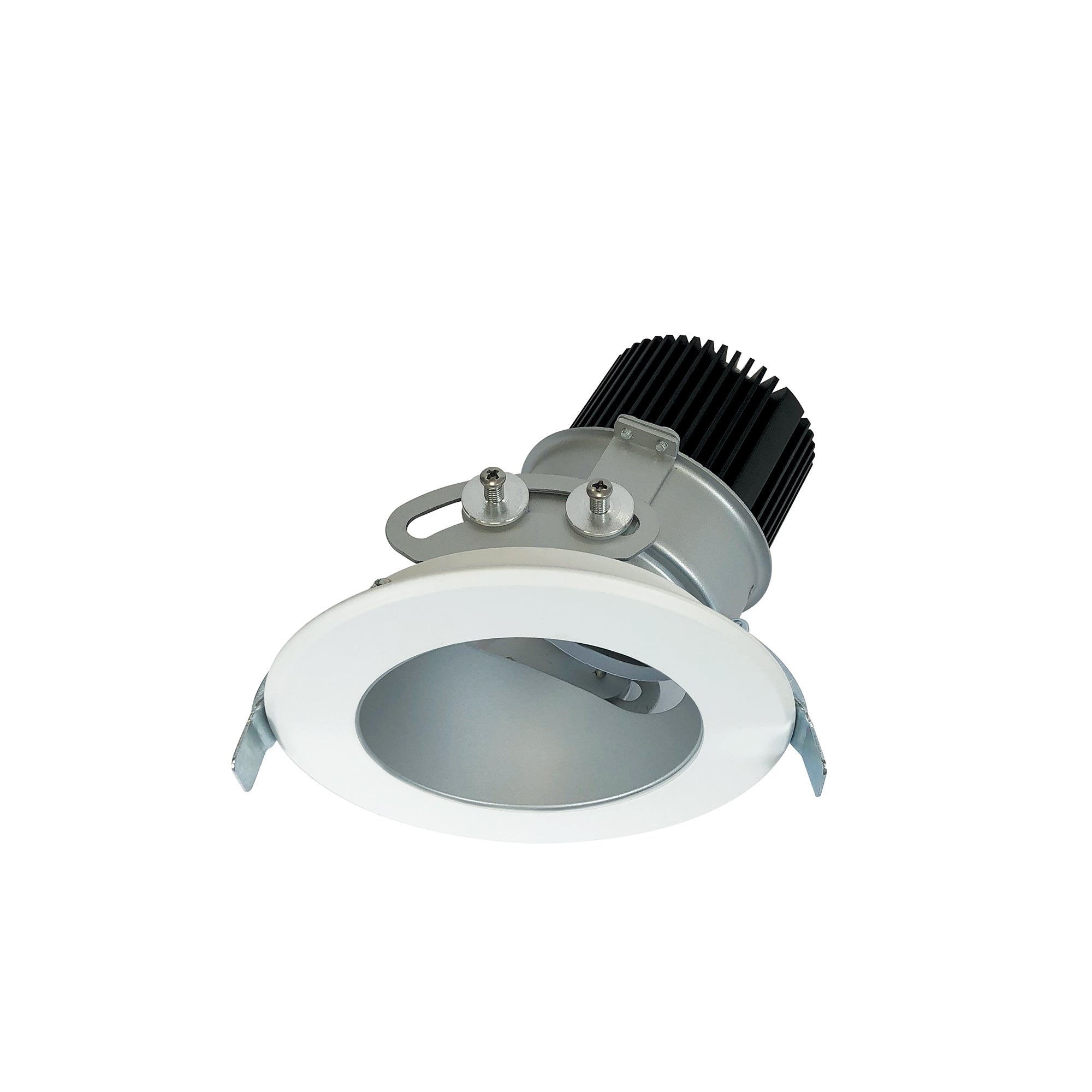 Nora Lighting NC2-439L0940SHWSF - Recessed - 4 Inch Sapphire II High Lumen Adjustable Downlight, Round 36-Degree Spot Reflector, 900lm, 4000K, Haze/White