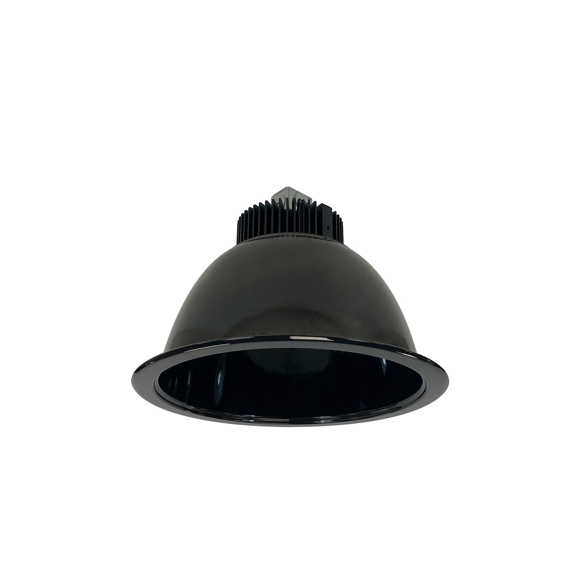 Nora Lighting NC2-831L0930MBSF - Recessed - 8 Inch Sapphire II Open Reflector, 900lm, 3000K, 40-Degrees Narrow Flood, Black Self Flanged