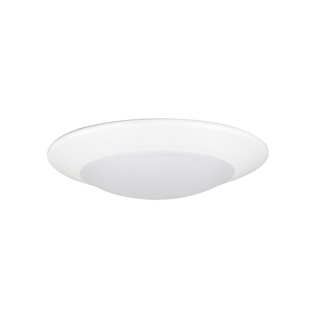 Nora Lighting NCSD-R630MPW 6 Contractor Series LED Flush Mount Disk Light, 3000K, Matte Powder White (12-Pack)