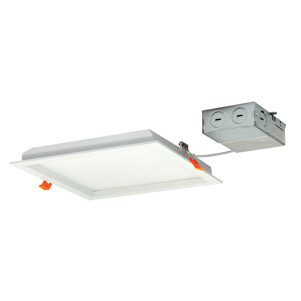 Nora Lighting NFLIN-S82235WWLE4 8 FLIN Square Recessed LED, 2350lm, 3500K, 33W, 120277V TriacELV Dimming, White