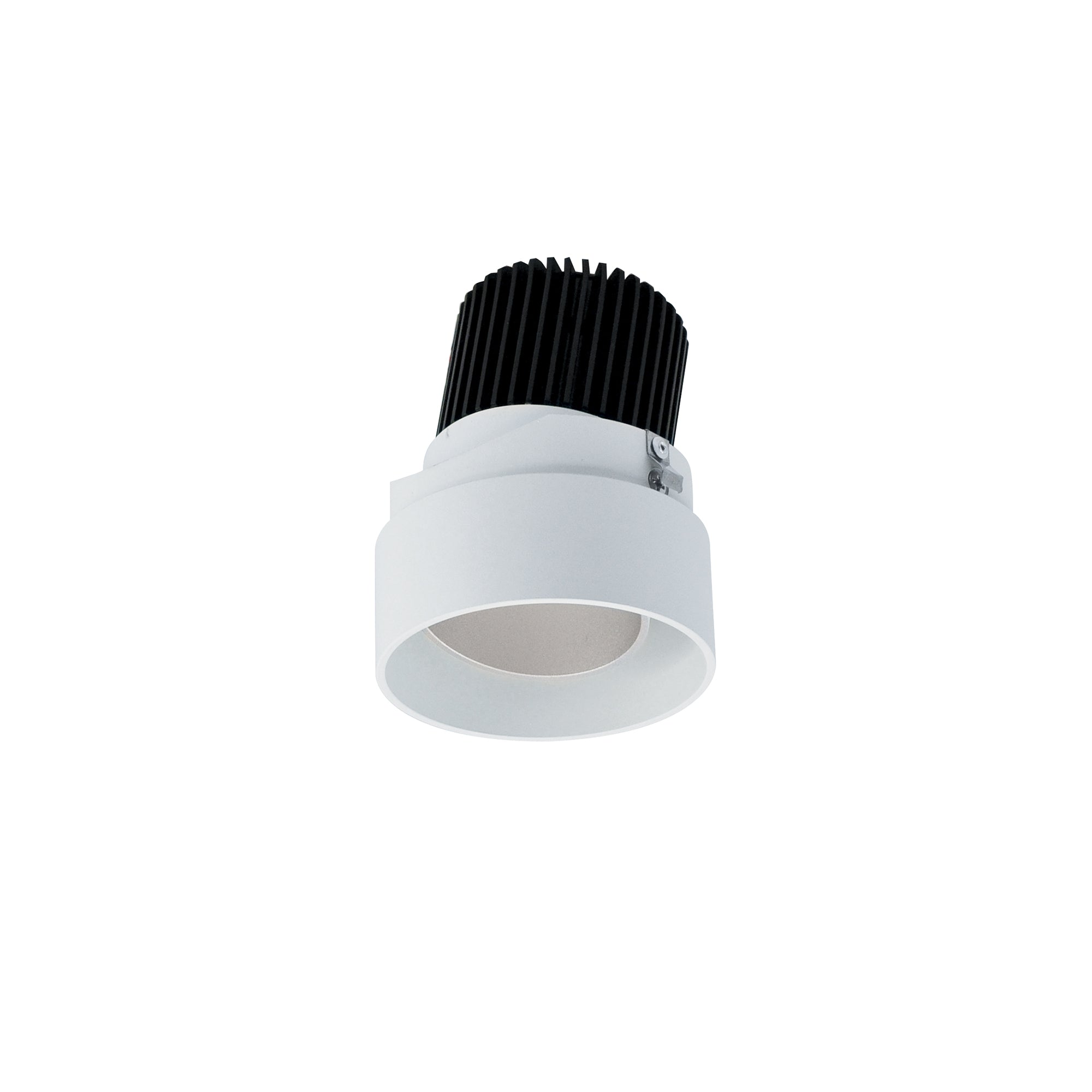 Nora Lighting NIO-2RTLA35QHZMPW - Recessed - 2 Inch Iolite LED Round Trimless Adjustable, 10-Degree Optic, 800lm / 12W, 3500K, Haze Adjustable / Matte Powder White Reflector