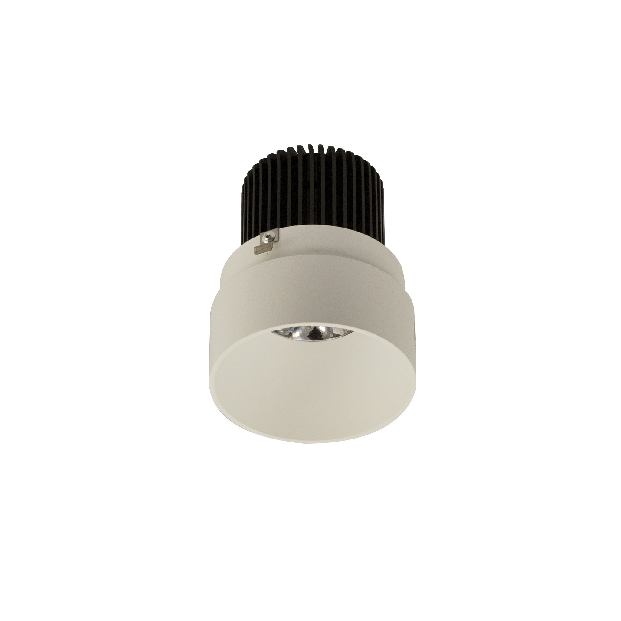 Nora Lighting NIO-2RTLNDC35QWW - Recessed - 2 Inch Iolite LED Round Trimless Downlight, 10-Degree Optic, 800lm / 12W, 3500K, White Finish