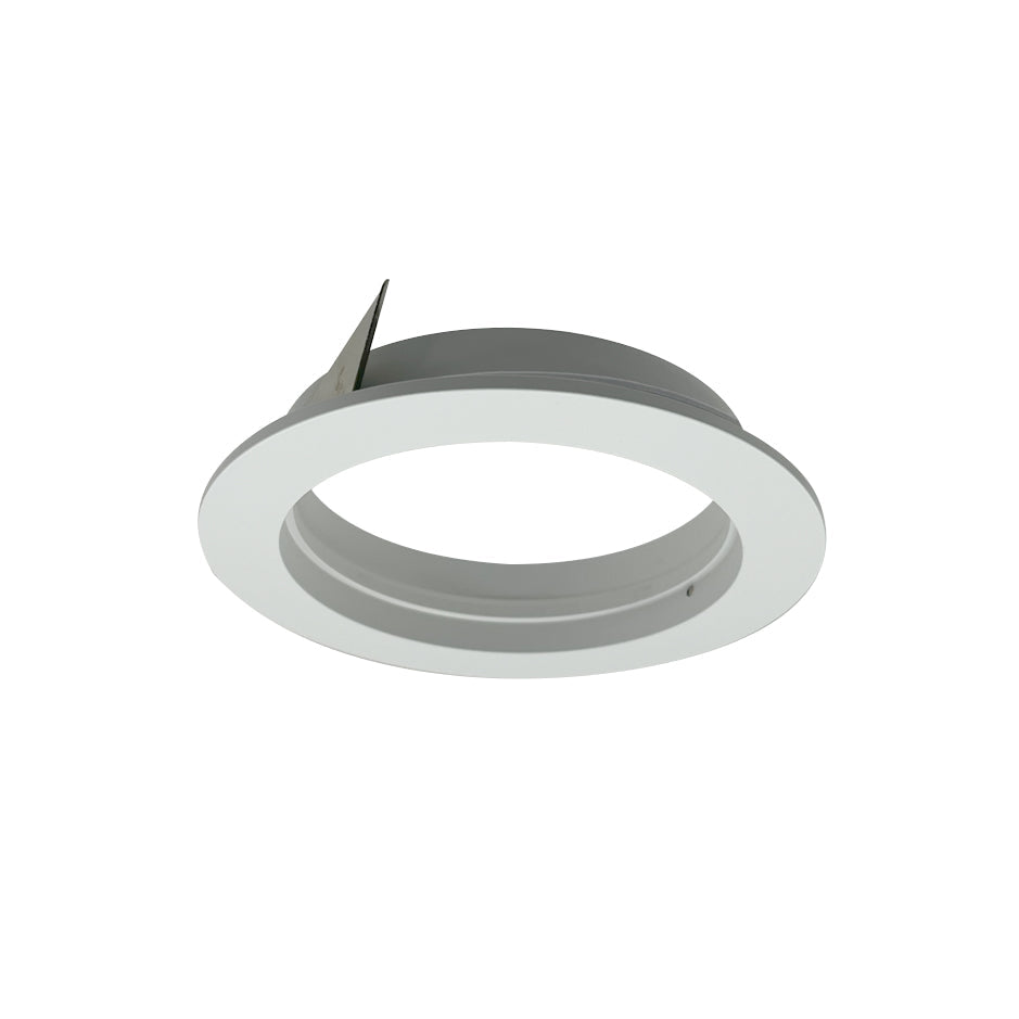 Nora Lighting NIO-4PRTFAMPW - Recessed - 4 Inch Iolite PLUS Trimless to Flanged Converter Accessory, Matte Powder White