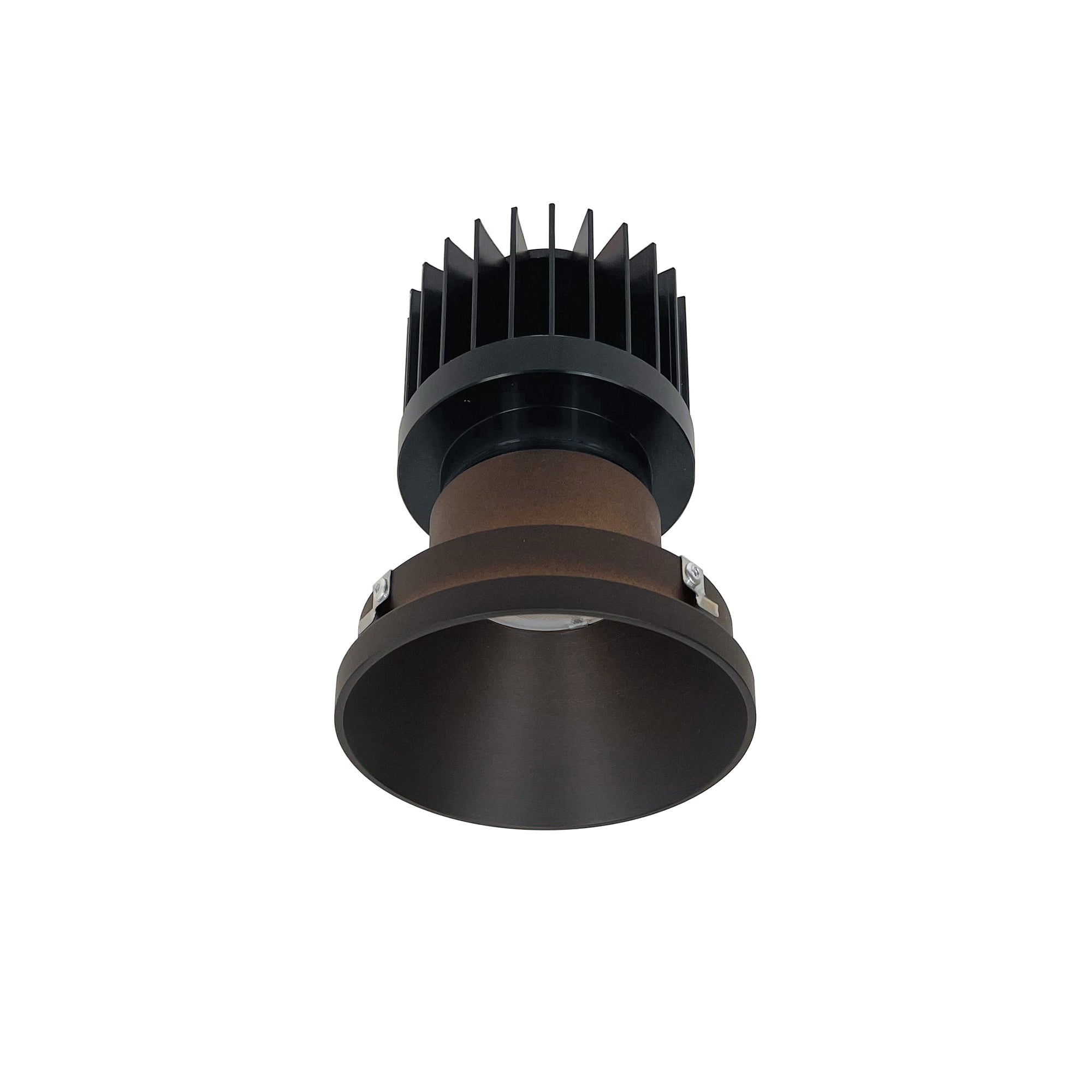 Nora Lighting NIO-4PRTLNDC27XBZ/HL - Recessed - 4 Inch Iolite PLUS Round Trimless Downlight, 1500lm/2000lm/2500lm (varies by housing), 2700K, Bronze Finish