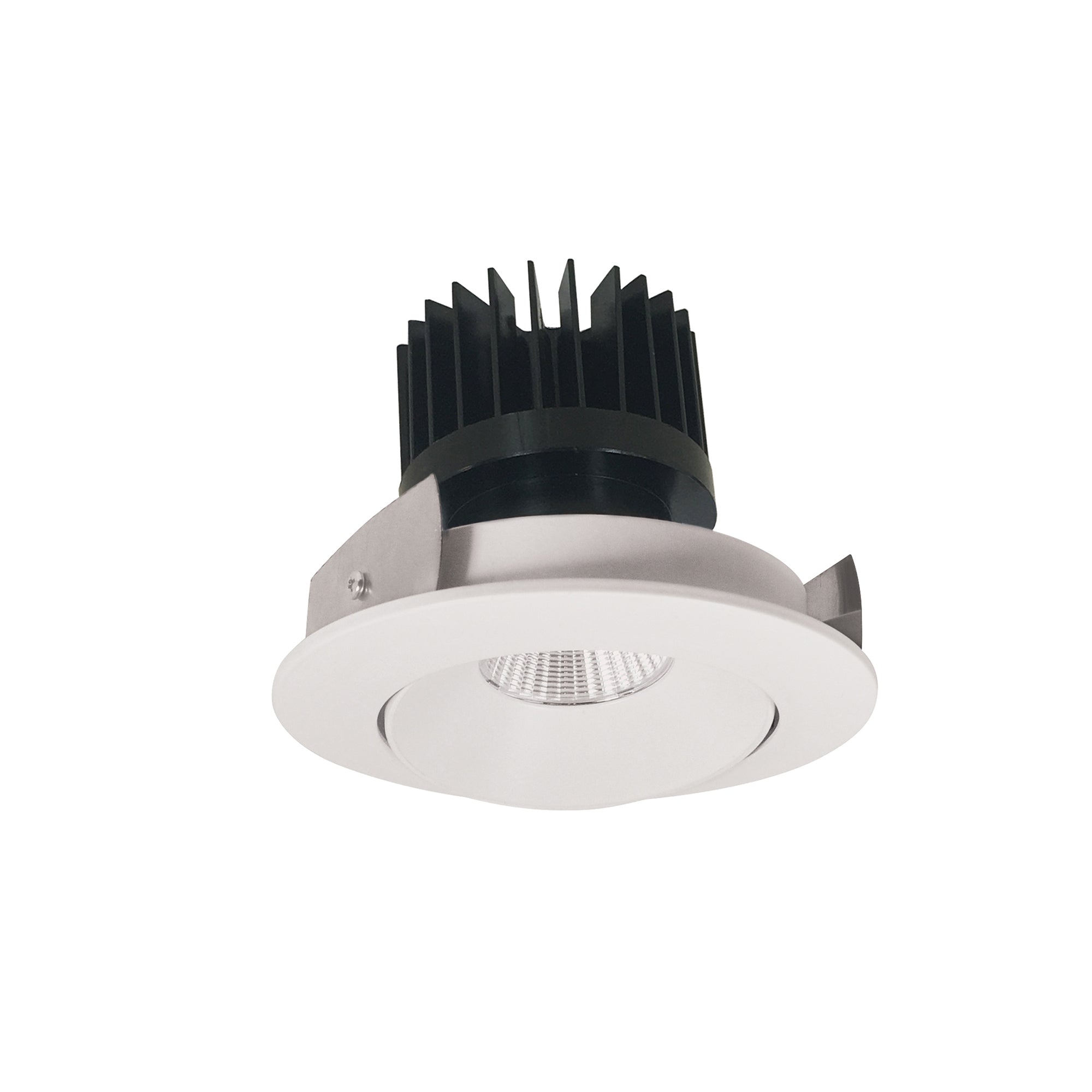 Nora Lighting NIO-4RC40XWW/HL - Recessed - 4 Inch Iolite LED Round Adjustable Cone Reflector, 1500lm/2000lm/2500lm (varies by housing), 4000K, White Reflector / White Flange