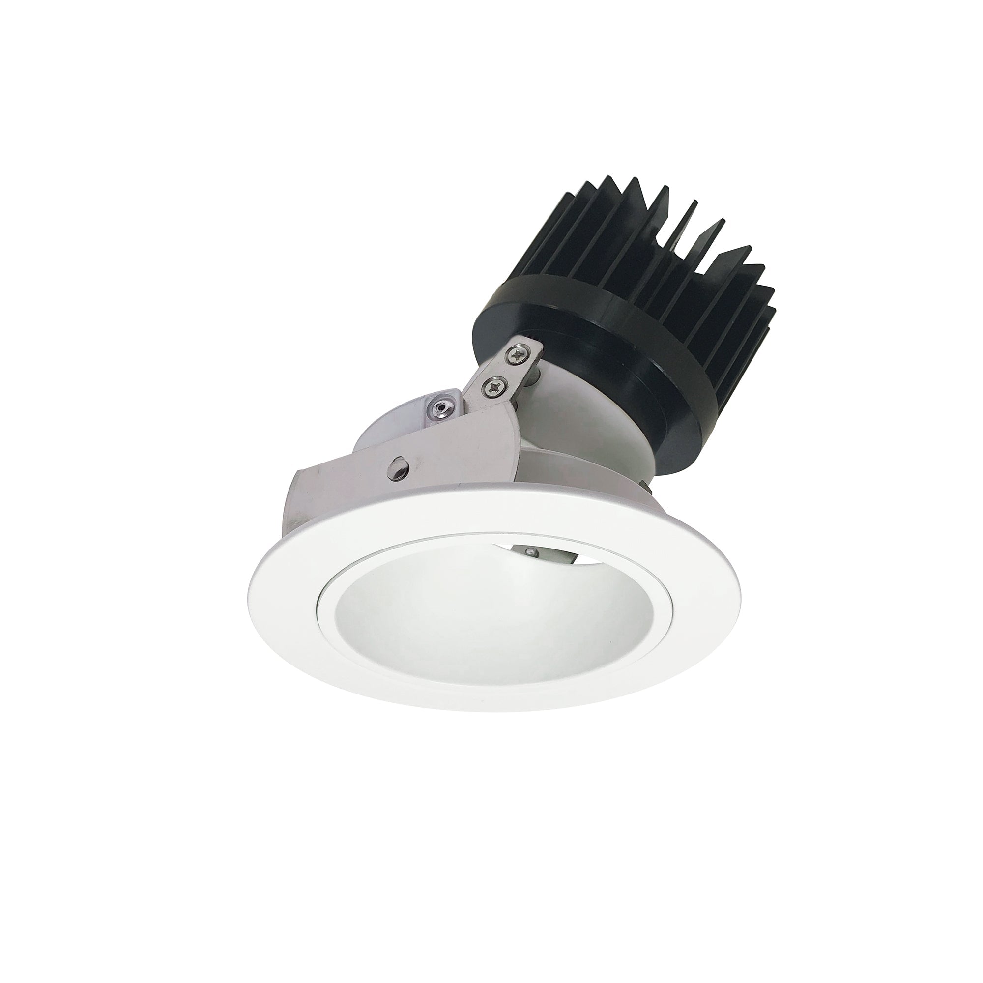 Nora Lighting NIO-4RD35XMPW/HL - Recessed - 4 Inch Iolite LED Round Adjustable Deep Reflector, 1500lm/2000lm (varies by housing), 3500K, Matte Powder White Reflector / Matte Powder White Flange