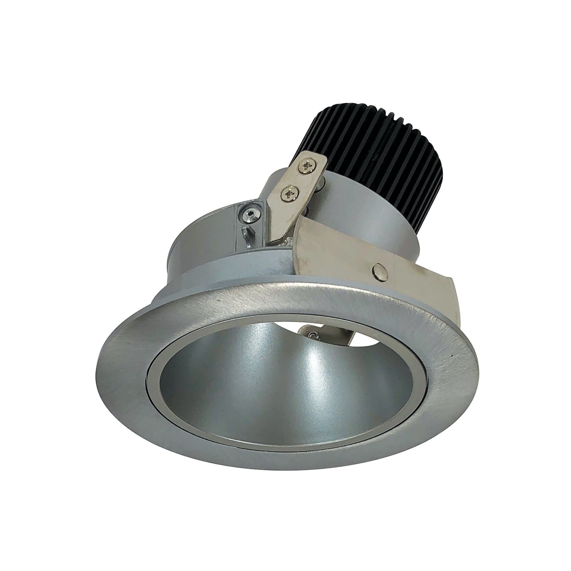 Nora Lighting NIO-4RD50XNN - Recessed - 4 Inch Iolite LED Round Adjustable Deep Reflector, 800lm / 14W, 5000K, Natural Metal Reflector / Natural Metal Flange