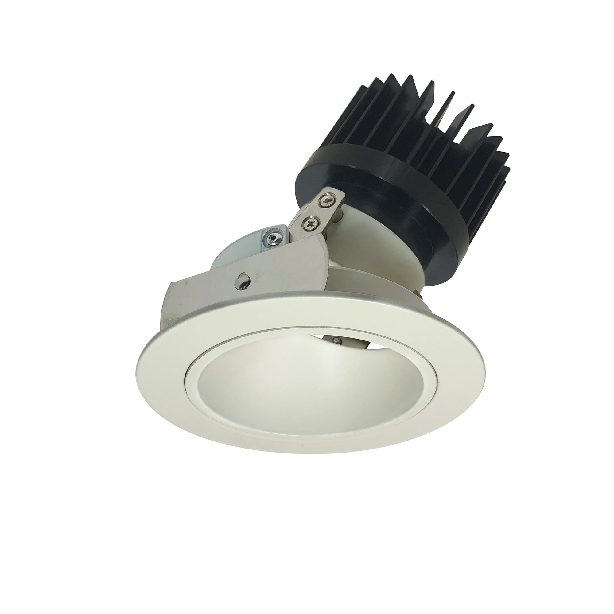 Nora Lighting NIO-4RD27XWW/HL - Recessed - 4 Inch Iolite LED Round Adjustable Deep Reflector, 1500lm/2000lm (varies by housing), 2700K, White Reflector / White Flange