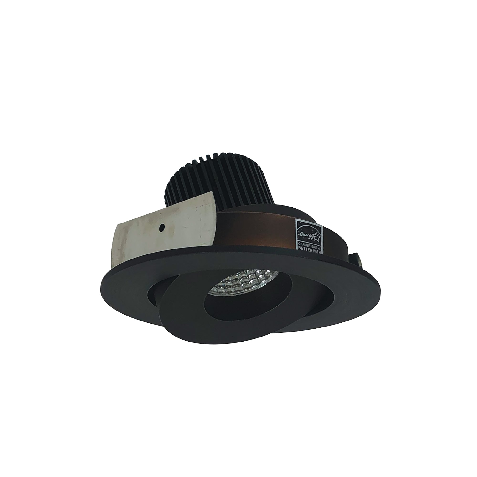 Nora Lighting NIO-4RGCDXBZ - Recessed - 4 Inch Iolite LED Round Adjustable Gimbal, 800lm / 14W, Comfort Dim, Bronze Finish