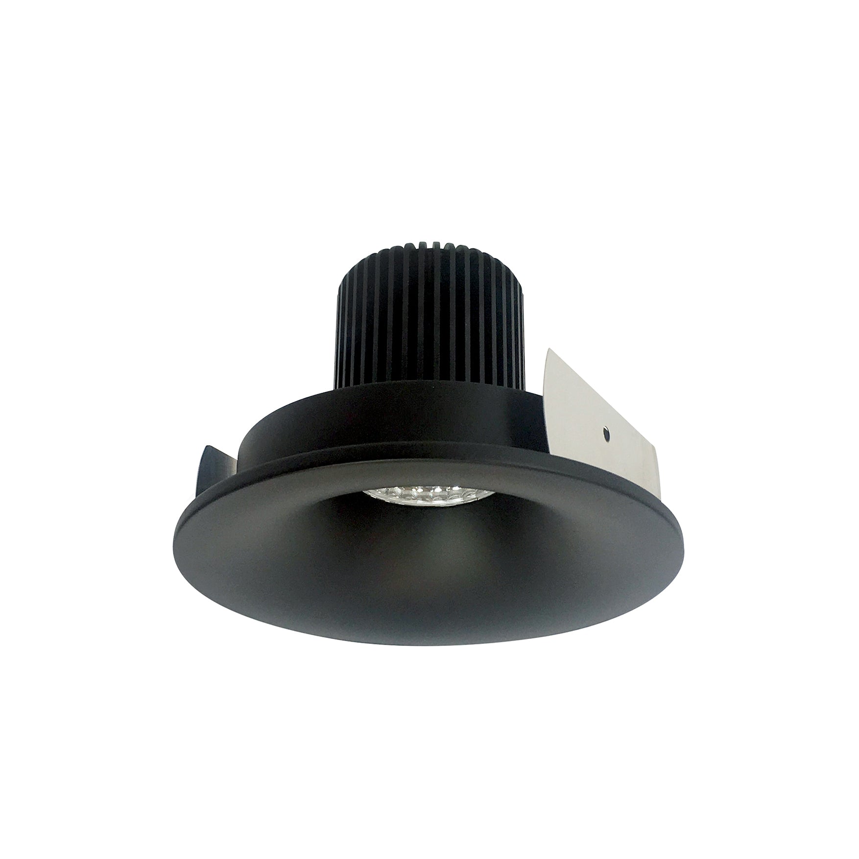 Nora Lighting NIO-4RNB50XBB - Recessed - 4 Inch Iolite LED Round Bullnose, 800lm / 14W, 5000K, Black Finish