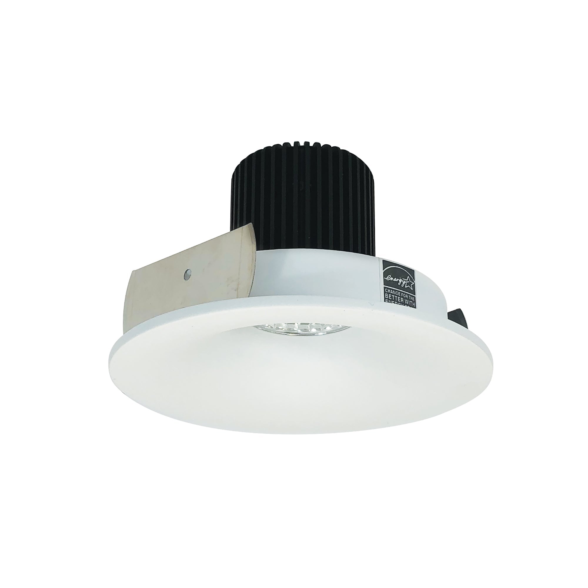 Nora Lighting NIO-4RNB27XMPW/10 - Recessed - 4 Inch Iolite LED Round Bullnose, 1000lm / 14W, 2700K, Matte Powder White Finish