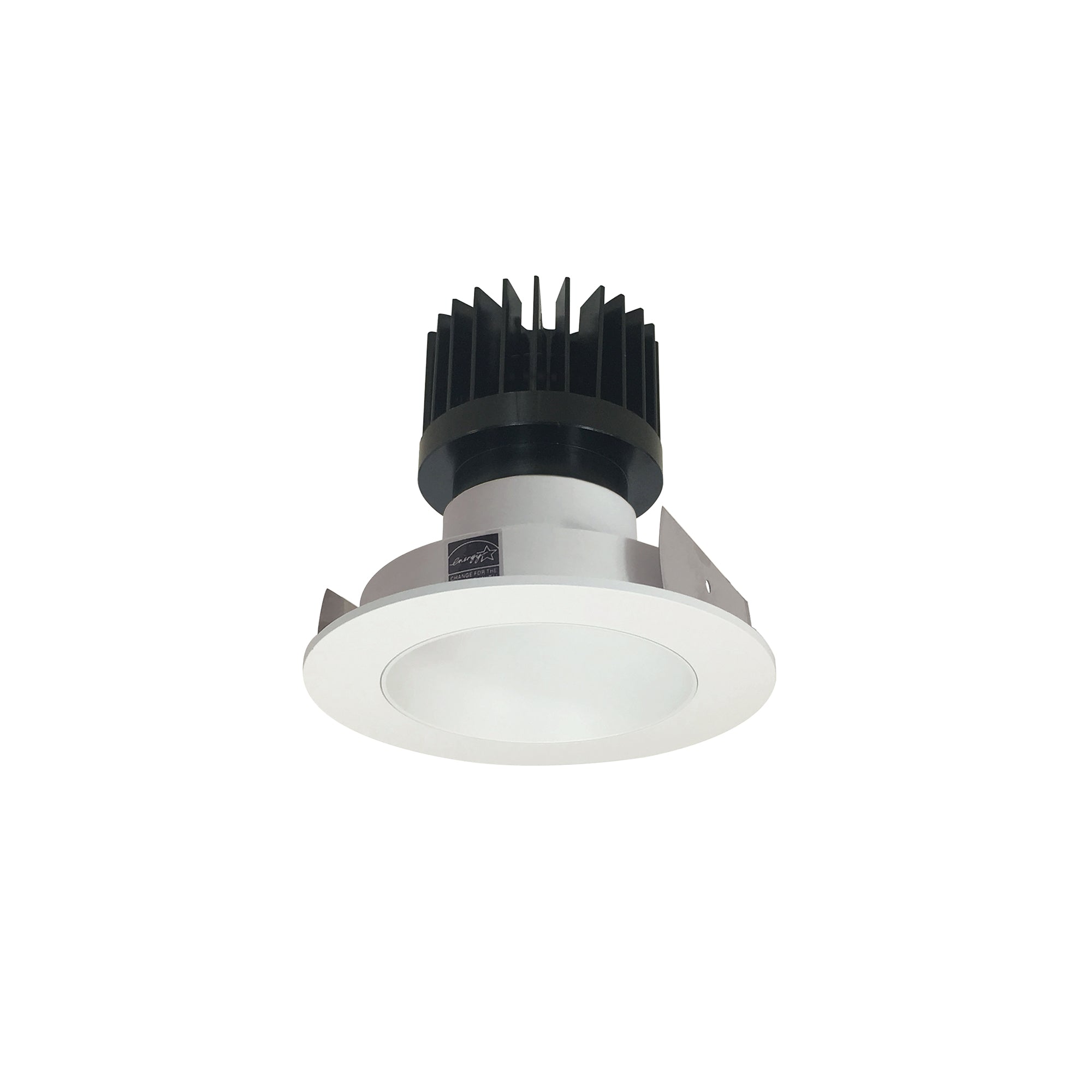 Nora Lighting NIO-4RNDC27XWW/HL - Recessed - 4 Inch Iolite LED Round Reflector, 1500lm/2000lm/2500lm (varies by housing), 2700K, White Reflector / White Flange