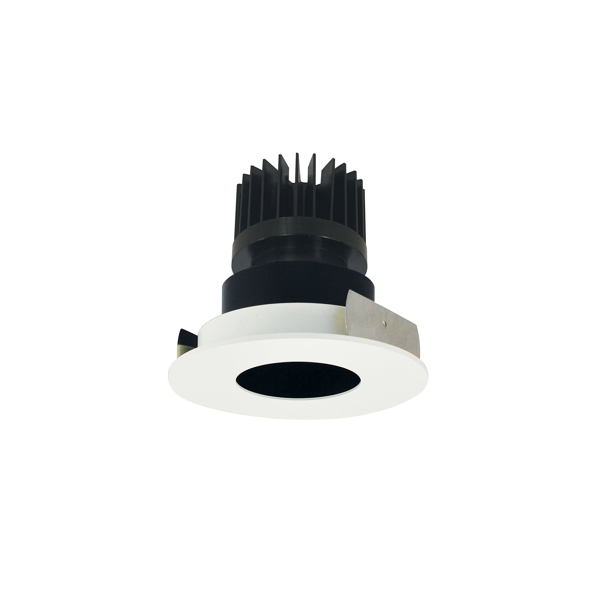 Nora Lighting NIO-4RPH30XBMPW/HL - Recessed - 4 Inch Iolite LED Round Pinhole, 1500lm/2000lm/2500lm (varies by housing), 3000K, Black Pinhole / Matte Powder White Flange