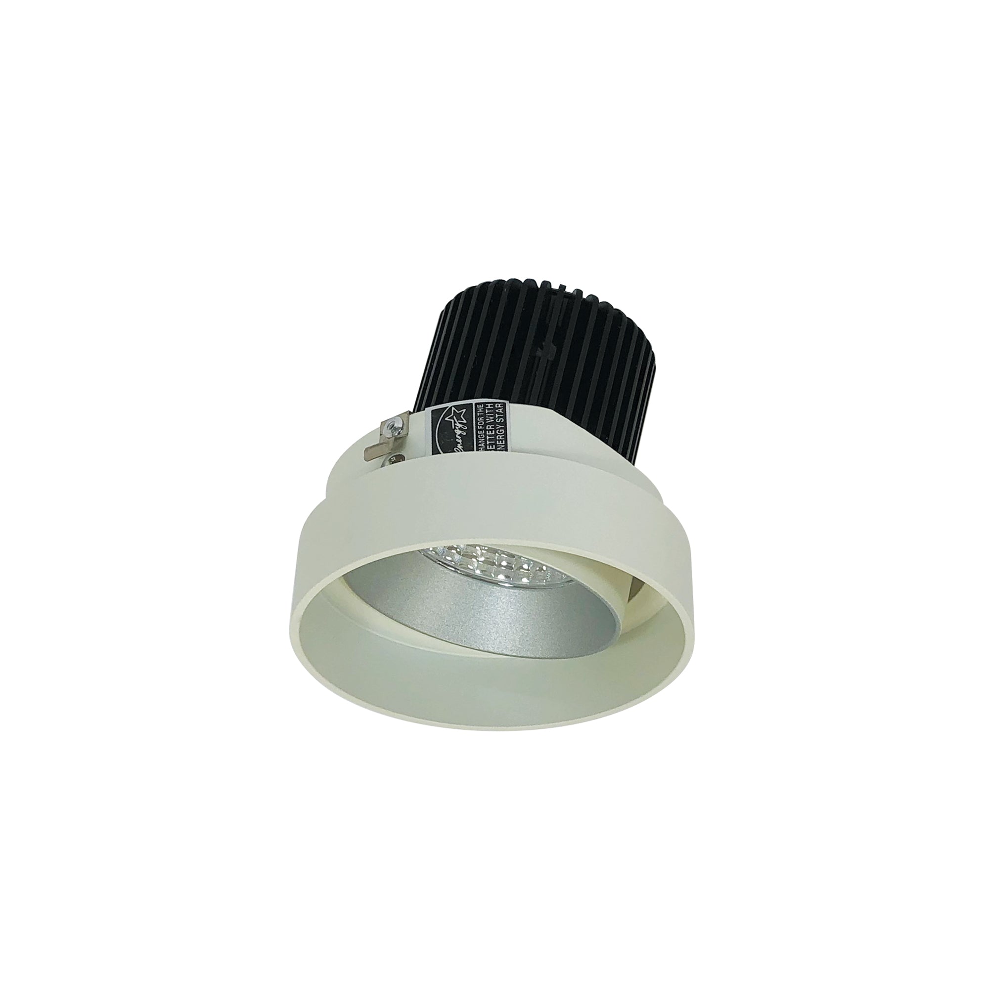 Nora Lighting NIO-4RTLA27XHW/10 - Recessed - 4 Inch Iolite LED Round Trimless Adjustable, 1000lm / 14W, 2700K, Haze Adjustable / White Reflector