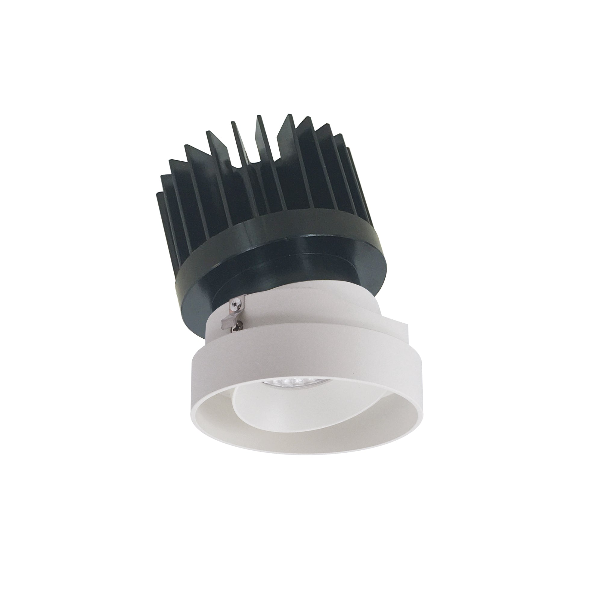 Nora Lighting NIO-4RTLA27XWW/HL - Recessed - 4 Inch Iolite LED Round Trimless Adjustable, 1500lm/2000lm/2500lm (varies by housing), 2700K, White Adjustable / White Reflector