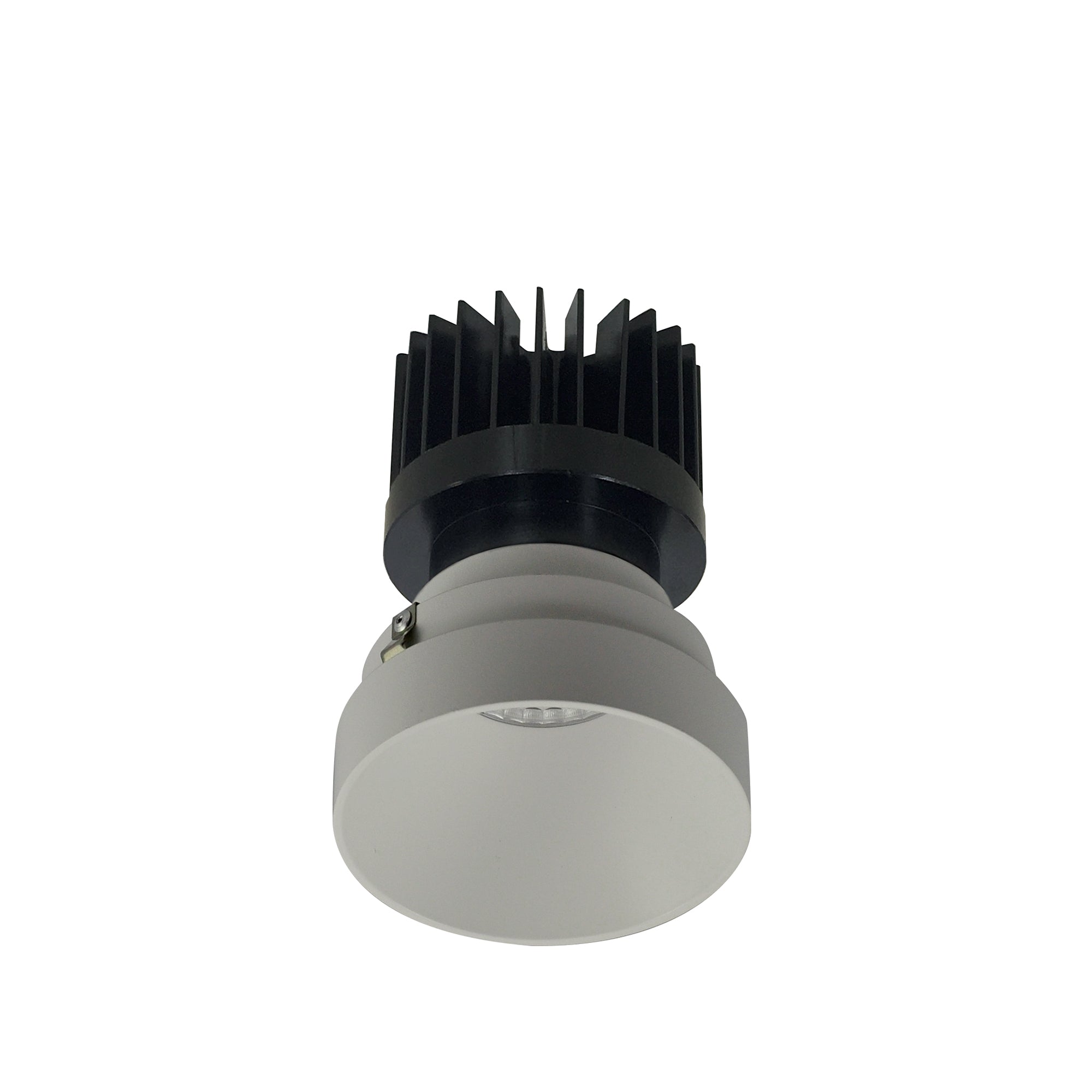 Nora Lighting NIO-4RTLNDC27QWW - Recessed - 4 Inch Iolite LED Round Trimless Downlight, 10-Degree Optic, 800lm / 12W, 2700K, White Finish