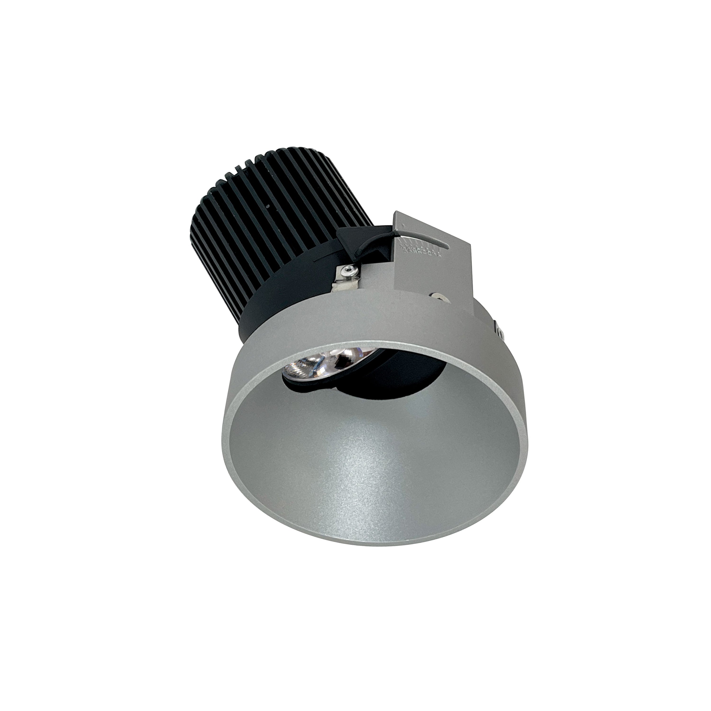 Nora Lighting NIO-4RTSLA27QHZ - Recessed - 4 Inch Iolite LED Round Trimless Adjustable Slot, 10-Degree Optic, 800lm / 12W, 2700K, Haze