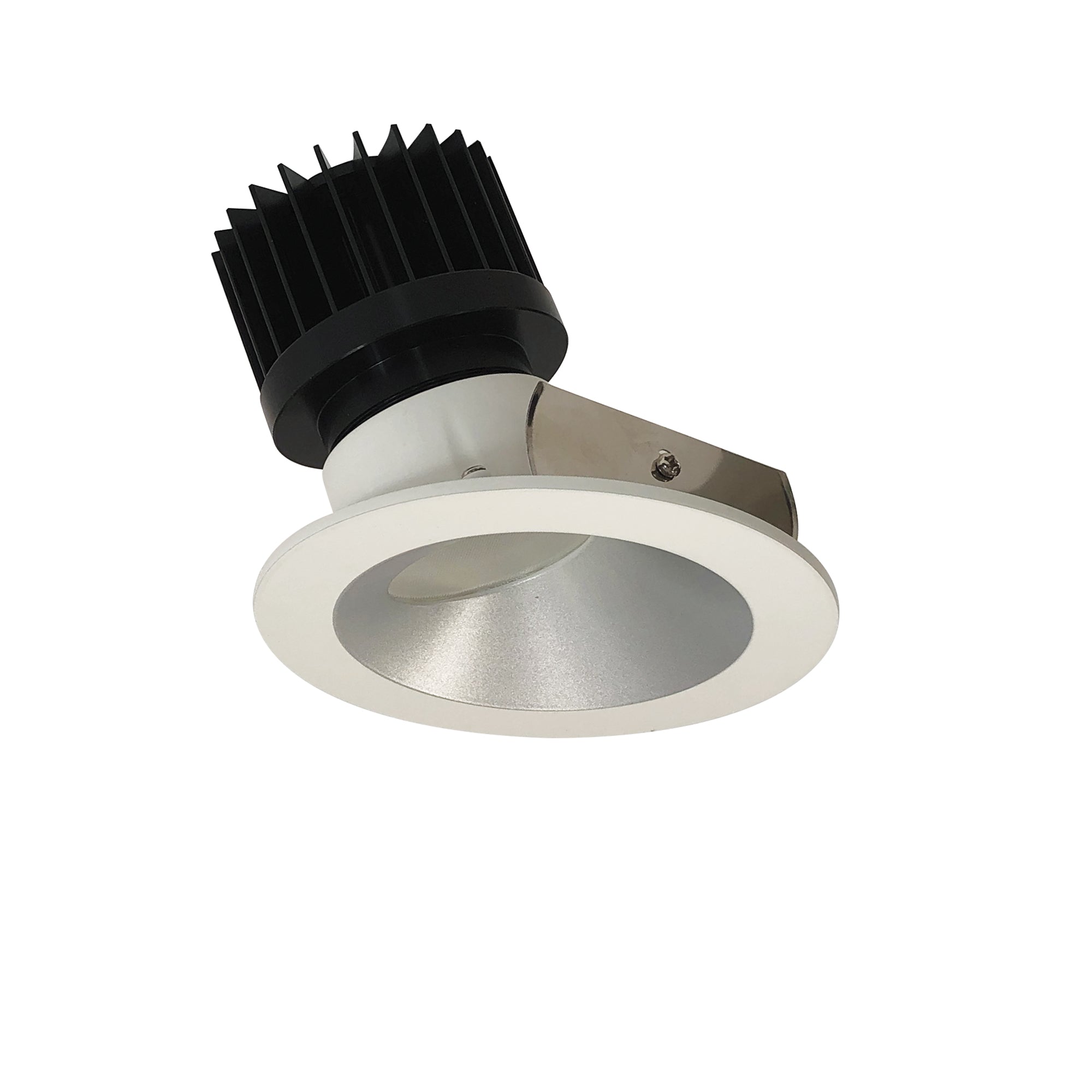 Nora Lighting NIO-4RW27XHZMPW/HL - Recessed - 4 Inch Iolite LED Round Wall Wash, 1500lm/2000lm (varies by housing), 2700K, Haze Reflector / Matte Powder White Flange