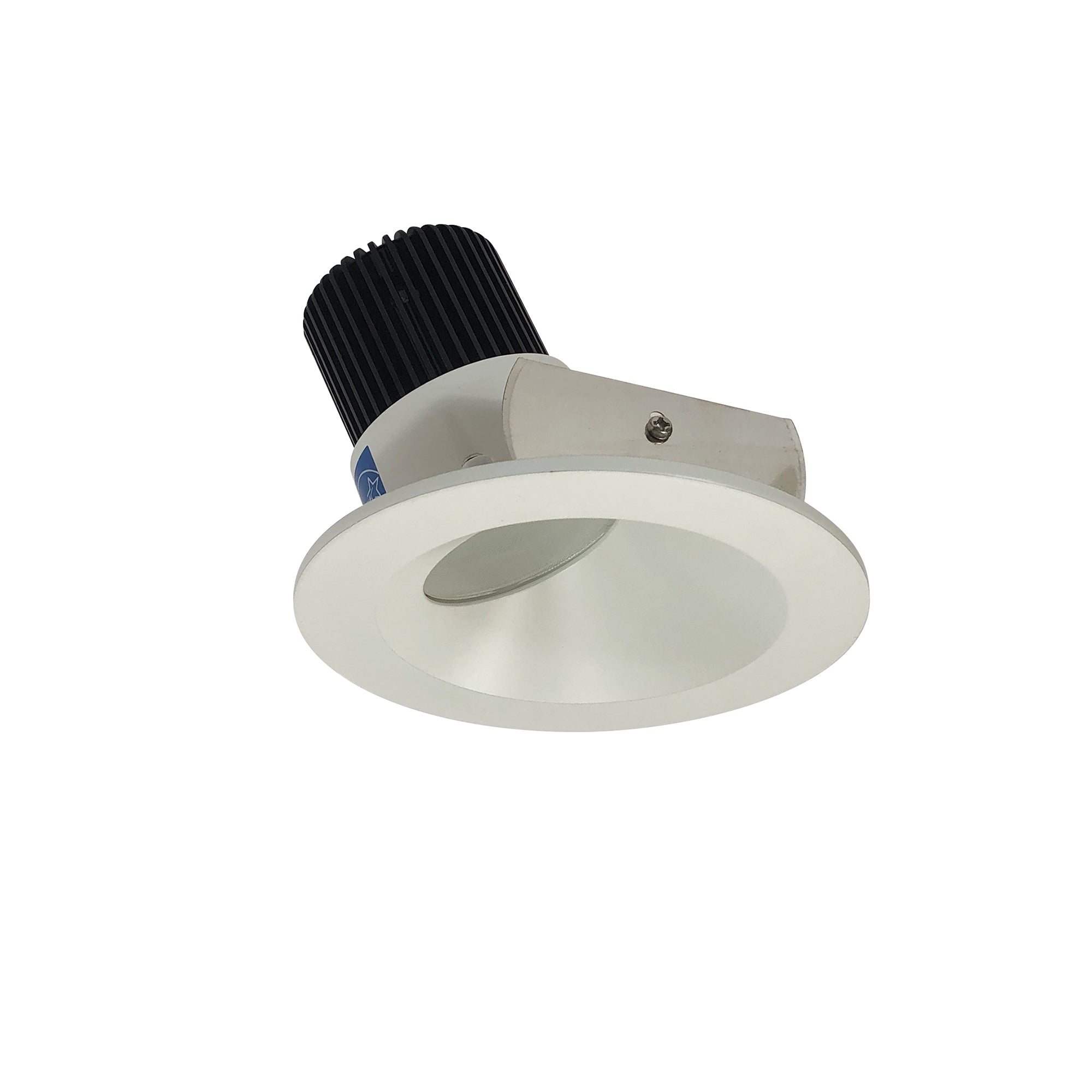 Nora Lighting NIO-4RW27XMPW/10 - Recessed - 4 Inch Iolite LED Round Wall Wash, 1000lm / 14W, 2700K, Matte Powder White Reflector / Matte Powder White Flange