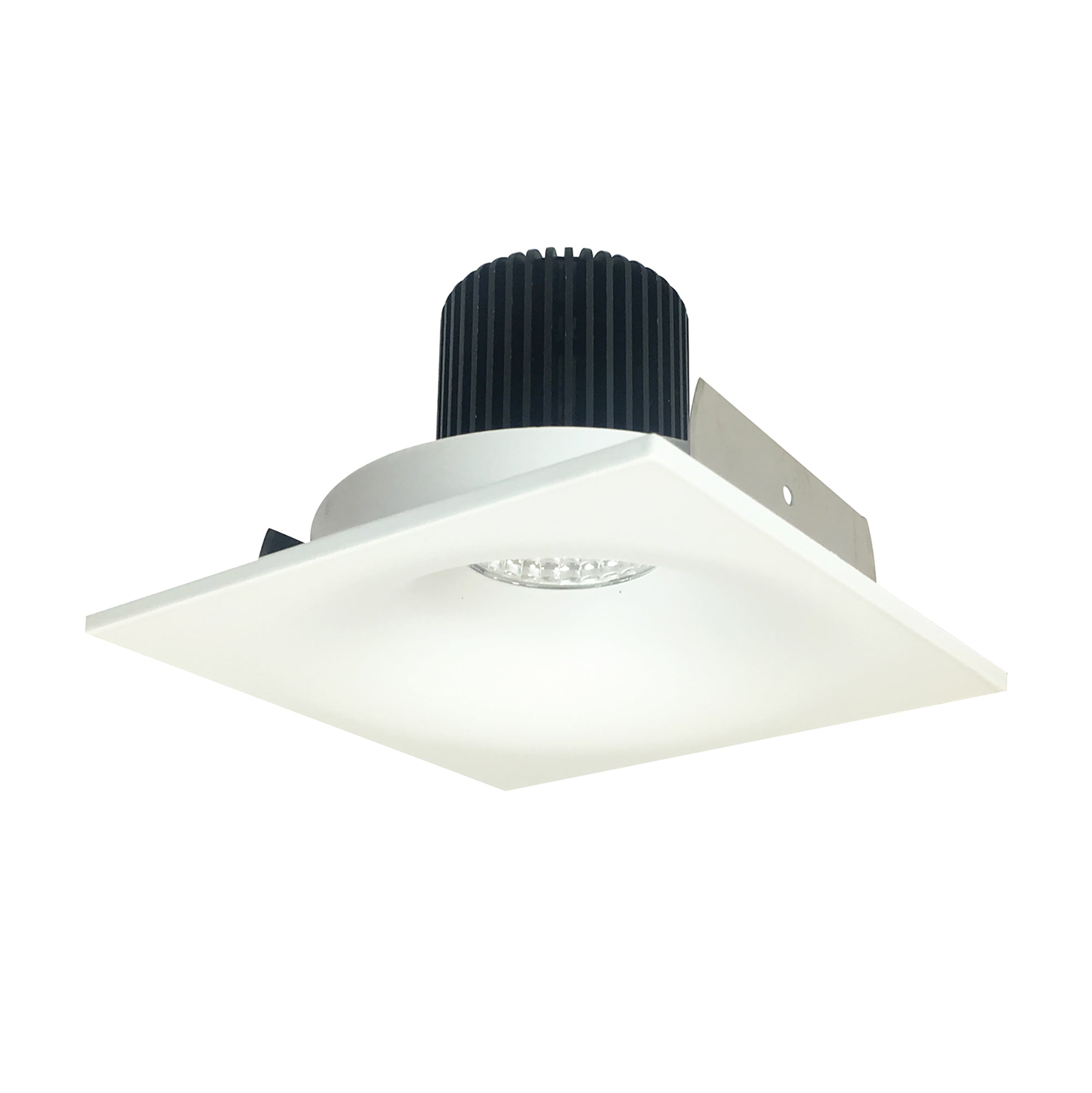 Nora Lighting NIO-4SNB50XMPW - Recessed - 4 Inch Iolite LED Square Bullnose, 800lm / 14W, 5000K, Matte Powder White Finish