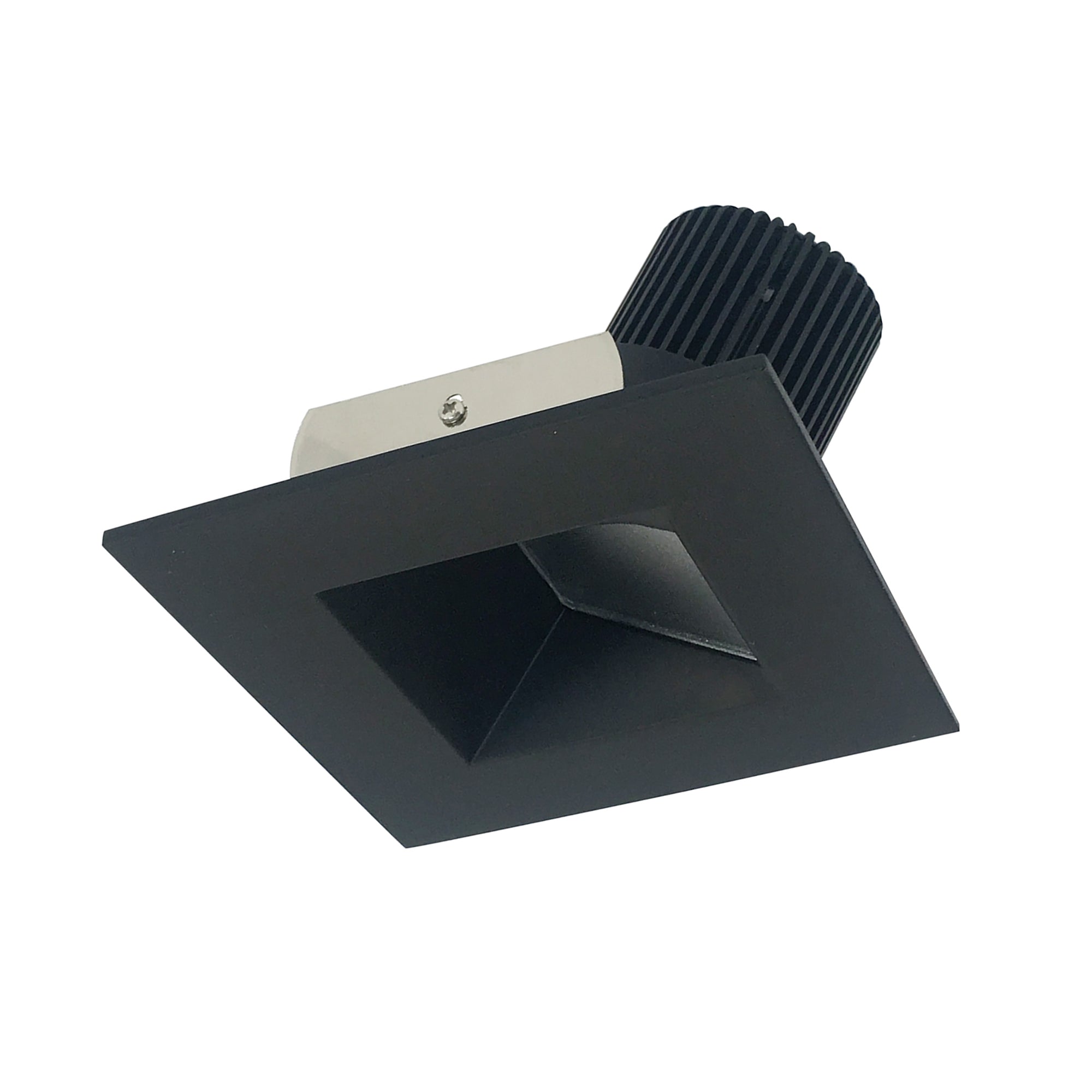 Nora Lighting NIO-4SW27XBB/10 - Recessed - 4 Inch Iolite LED Square Wall Wash, 1000lm / 14W, 2700K, Black Reflector / Black Flange