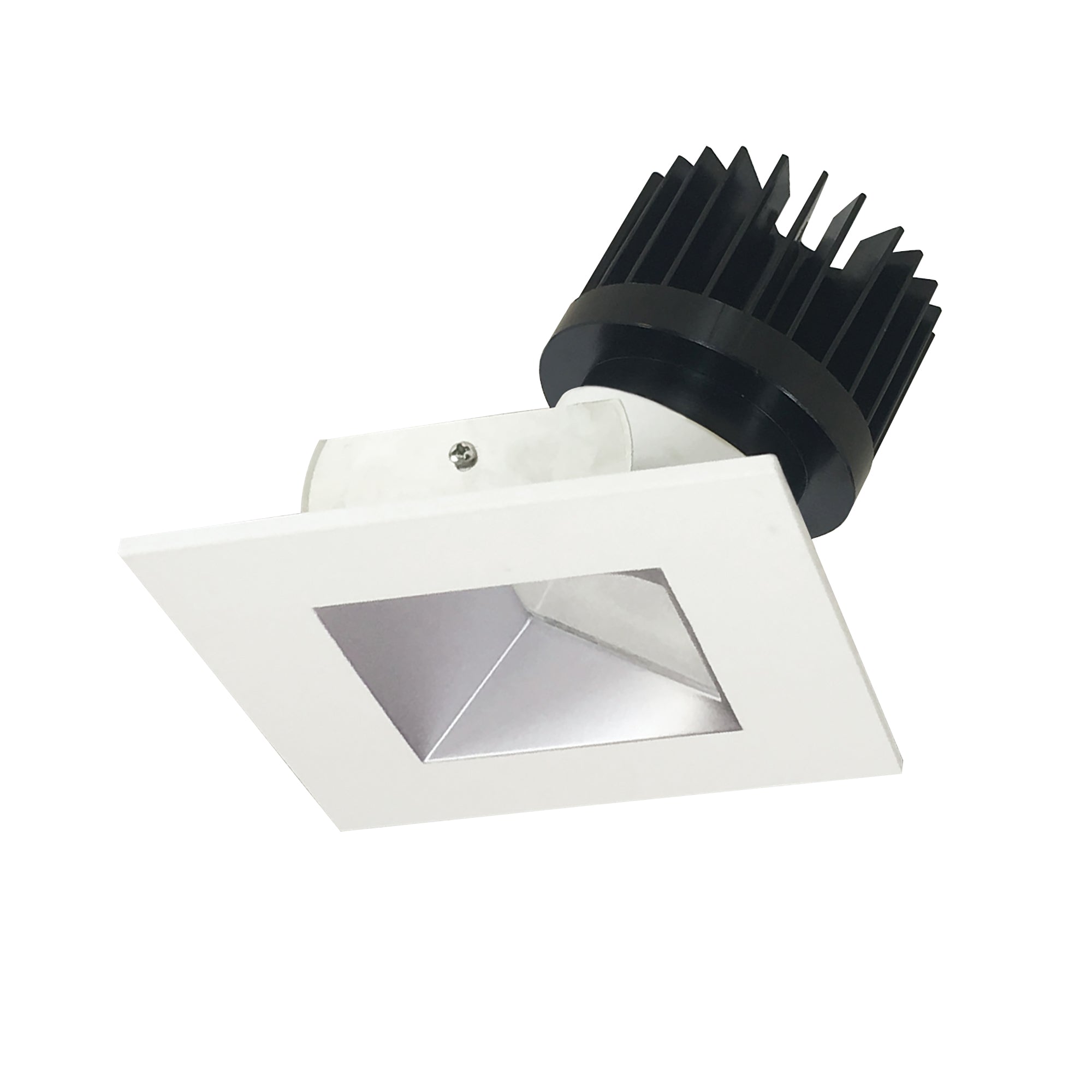 Nora Lighting NIO-4SW27XHZMPW/HL - Recessed - 4 Inch Iolite LED Square Wall Wash, 1500lm/2000lm (varies by housing), 2700K, Haze Reflector / Matte Powder White Flange