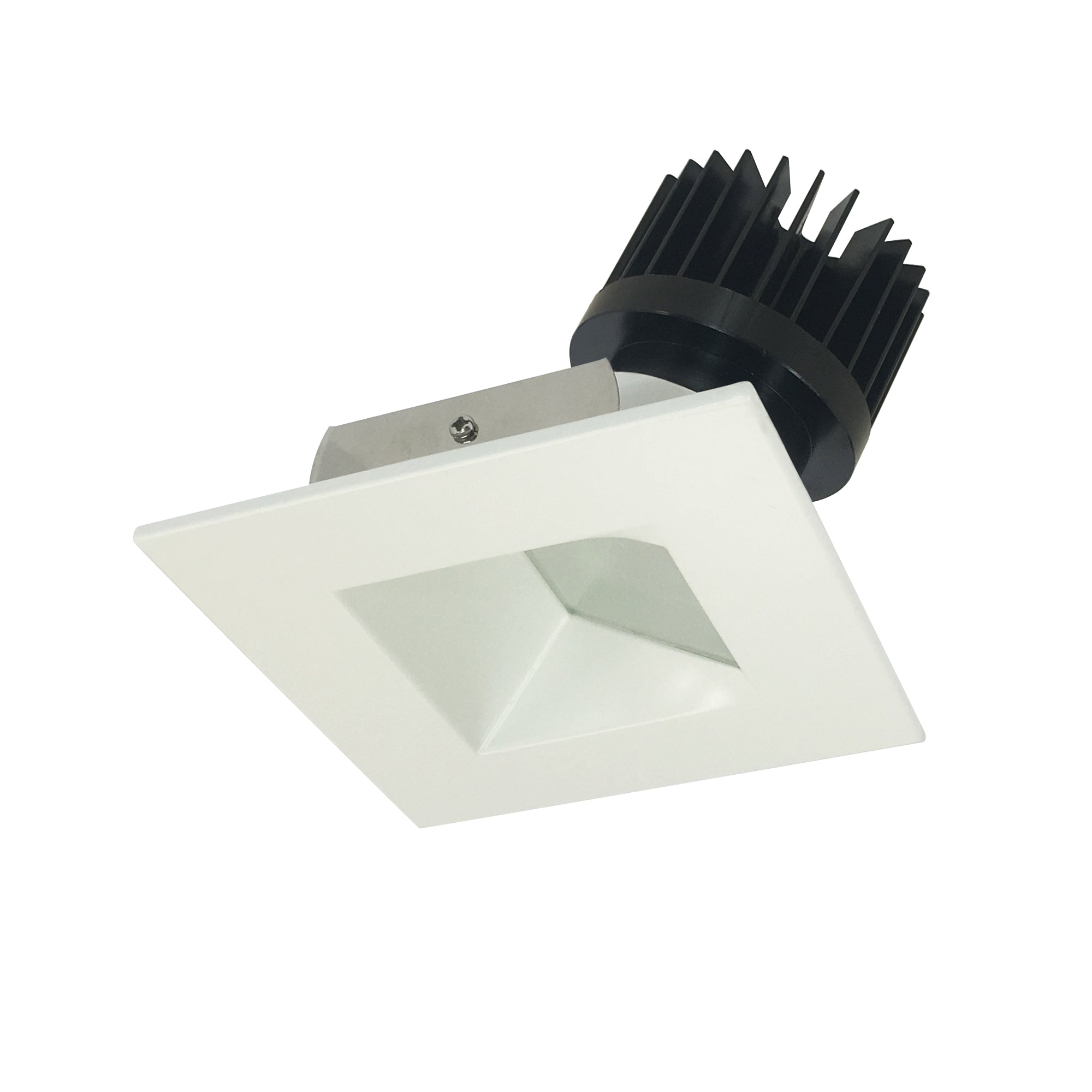 Nora Lighting NIO-4SW27XMPW/HL - Recessed - 4 Inch Iolite LED Square Wall Wash, 1500lm/2000lm (varies by housing), 2700K, Matte Powder White Reflector / Matte Powder White Flange