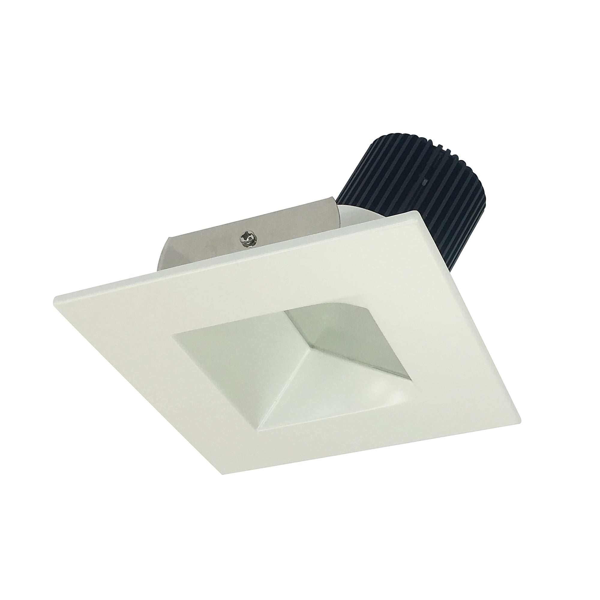 Nora Lighting NIO-4SW27XWW/10 - Recessed - 4 Inch Iolite LED Square Wall Wash, 1000lm / 14W, 2700K, White Reflector / White Flange