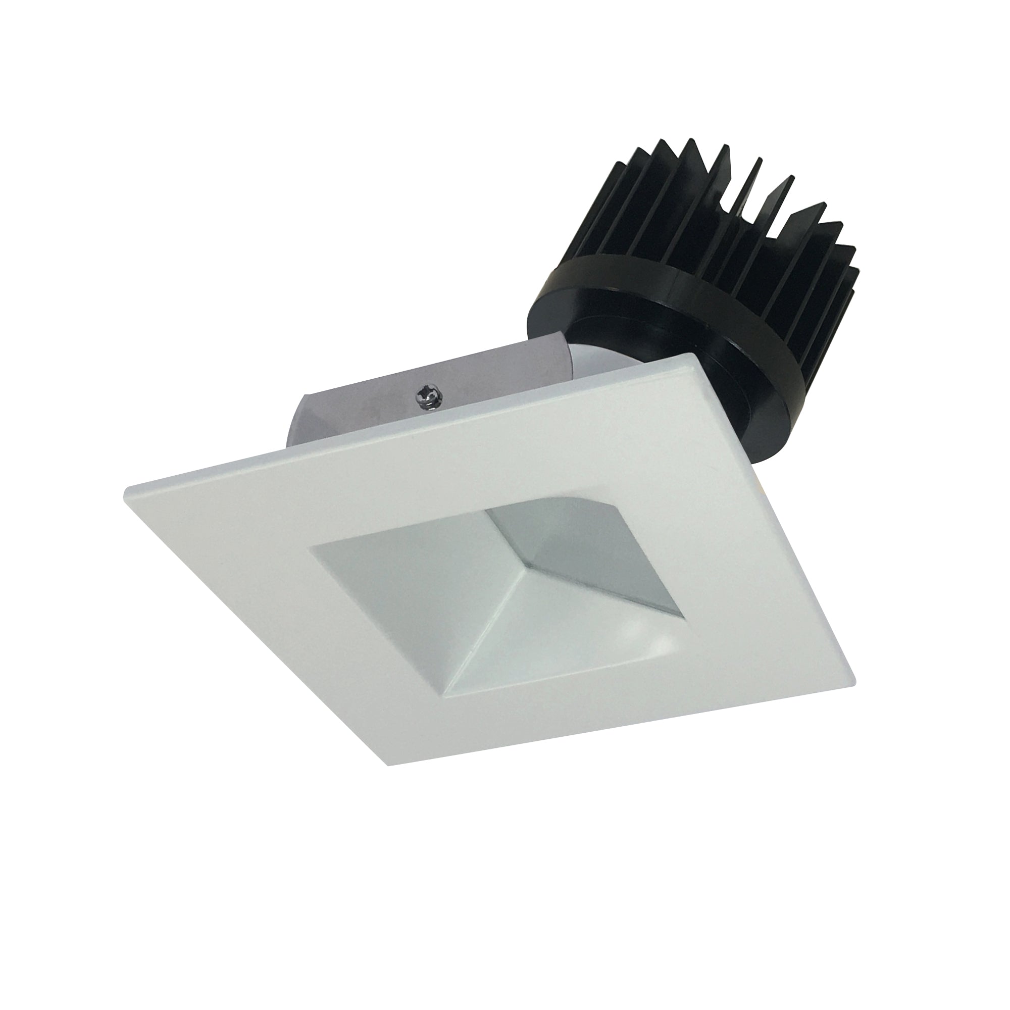 Nora Lighting NIO-4SW27XWW/HL - Recessed - 4 Inch Iolite LED Square Wall Wash, 1500lm/2000lm (varies by housing), 2700K, White Reflector / White Flange