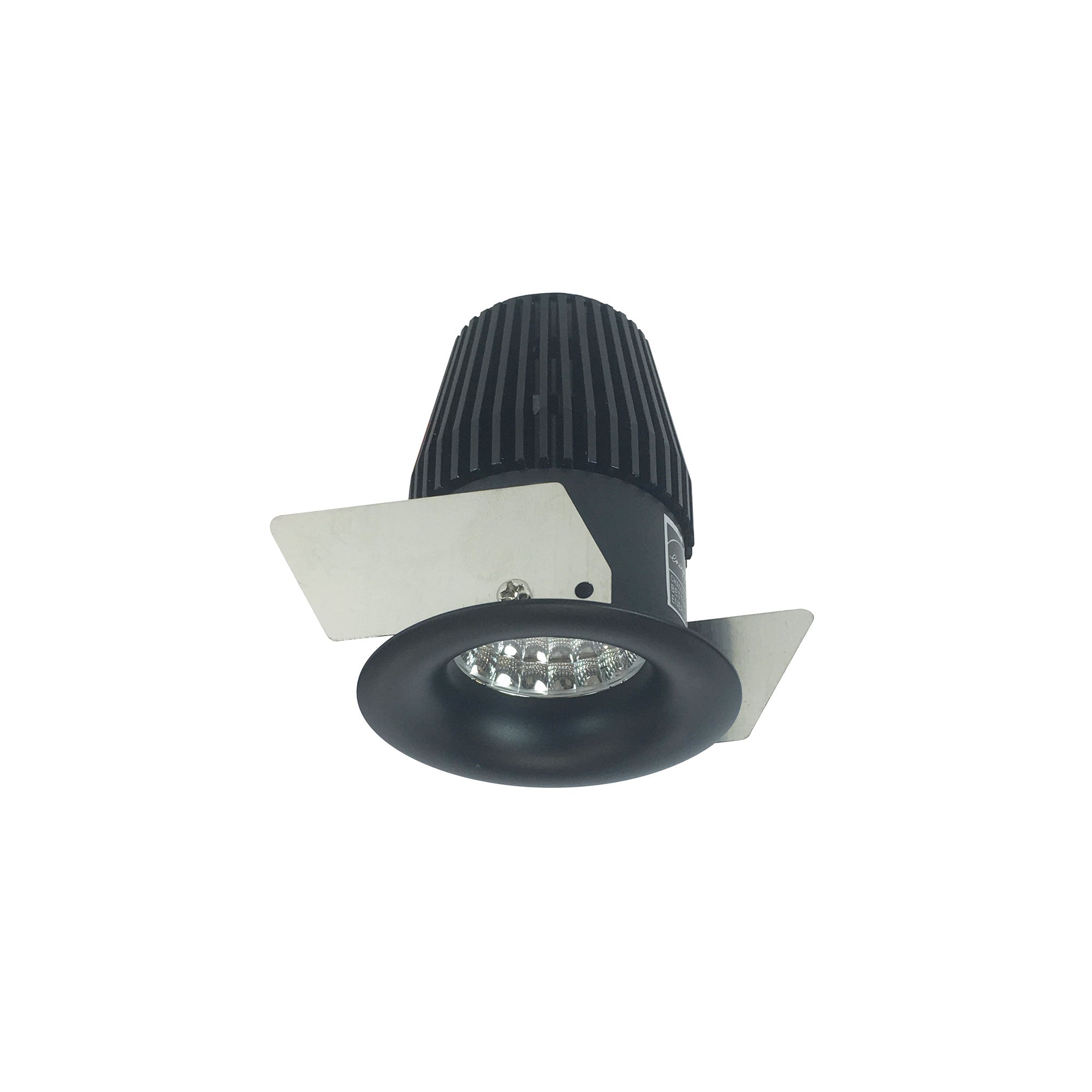 Nora Lighting NIO-1RNB27XBB - Recessed - 1 Inch Iolite LED NTF Round Bullnose, 600lm, 2700K, Black finish