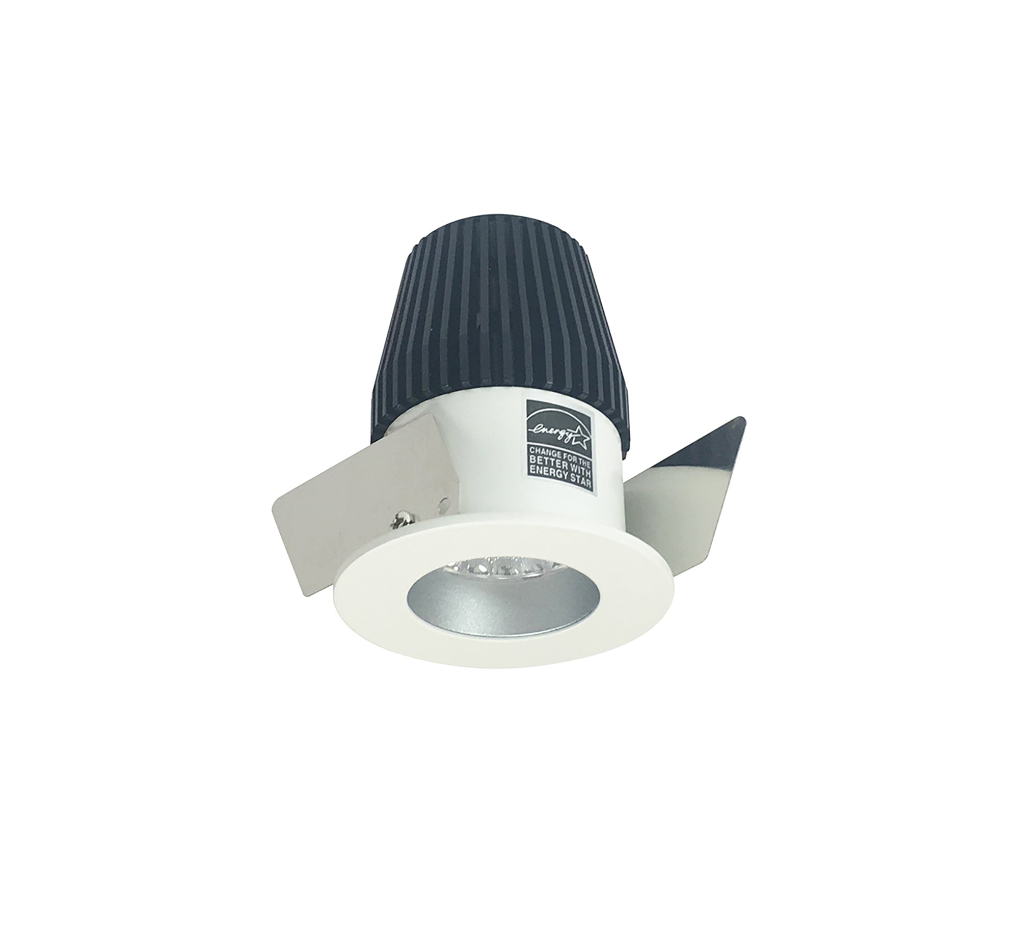 Nora Lighting NIO-1RNG27XHW - Recessed - 1 Inch Iolite LED NTF Round Reflector, 600lm, 2700K, Haze Reflector / White Flange