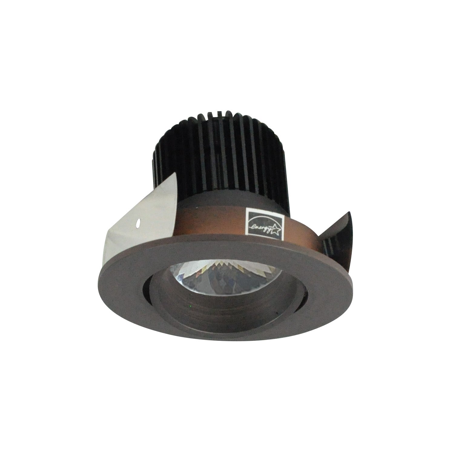 Nora Lighting NIOB-2RC40QBZ - Recessed - 2 Inch Iolite LED Round Adjustable Cone Reflector, 10-Degree Optic, 800lm / 12W, 4000K, Bronze Reflector / Bronze Flange