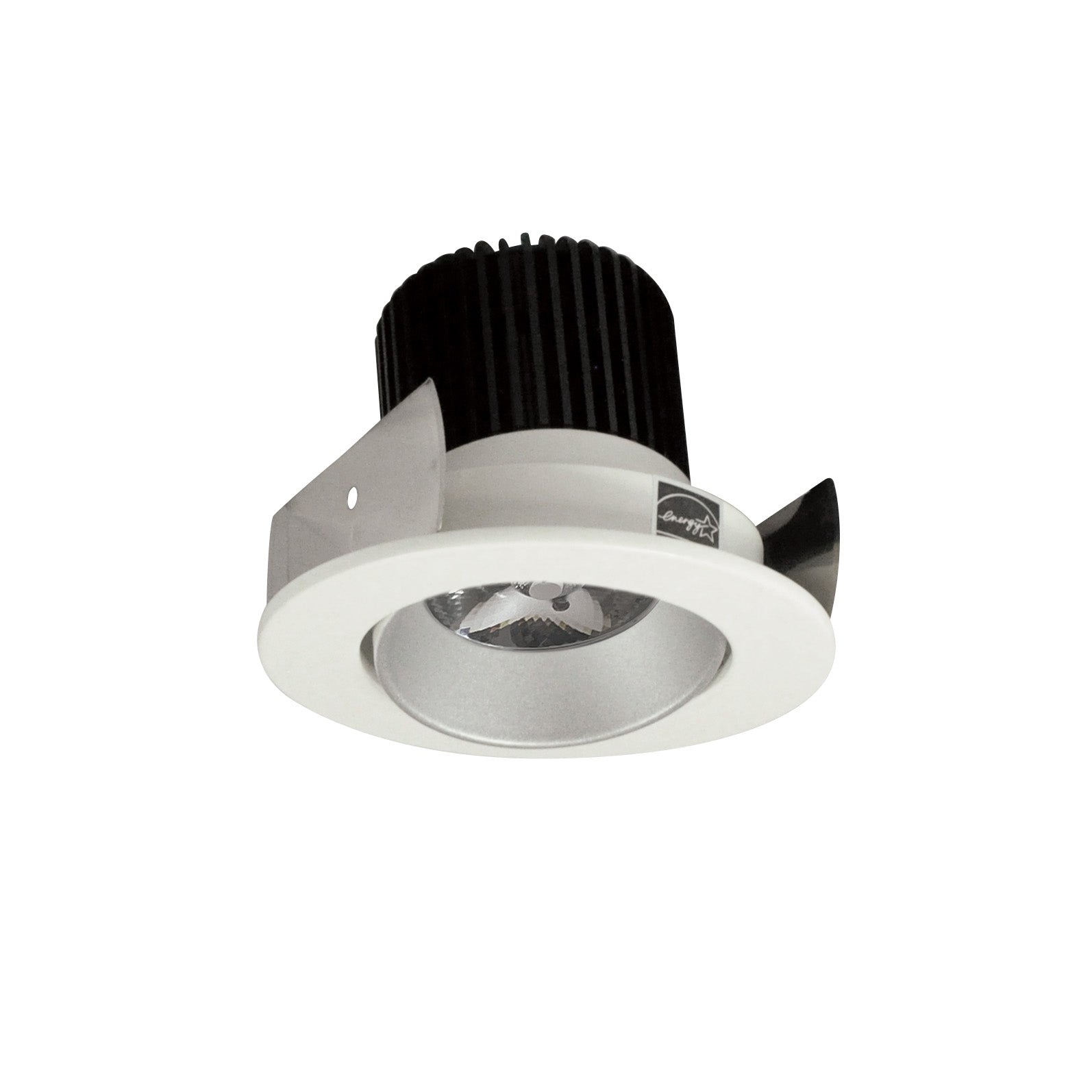 Nora Lighting NIOB-2RC27QHW - Recessed - 2 Inch Iolite LED Round Adjustable Cone Reflector, 10-Degree Optic, 800lm / 12W, 2700K, Haze Reflector / White Flange