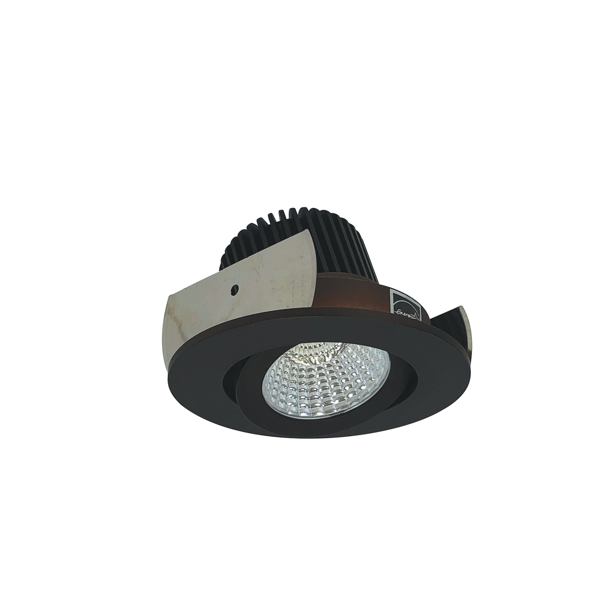 Nora Lighting NIOB-2RGCDXBZ - Recessed - 2 Inch Iolite LED Round Adjustable Gimbal, 800lm / 14W, Comfort Dim, Bronze Finish