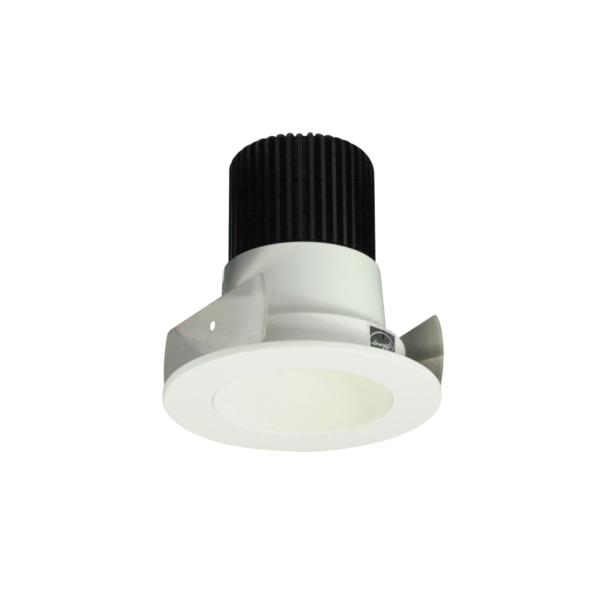 Nora Lighting NIOB-2RNDC30QWW - Recessed - 2 Inch Iolite LED Round Reflector, 10-Degree Optic, 800lm / 12W, 3000K, White Reflector / White Flange