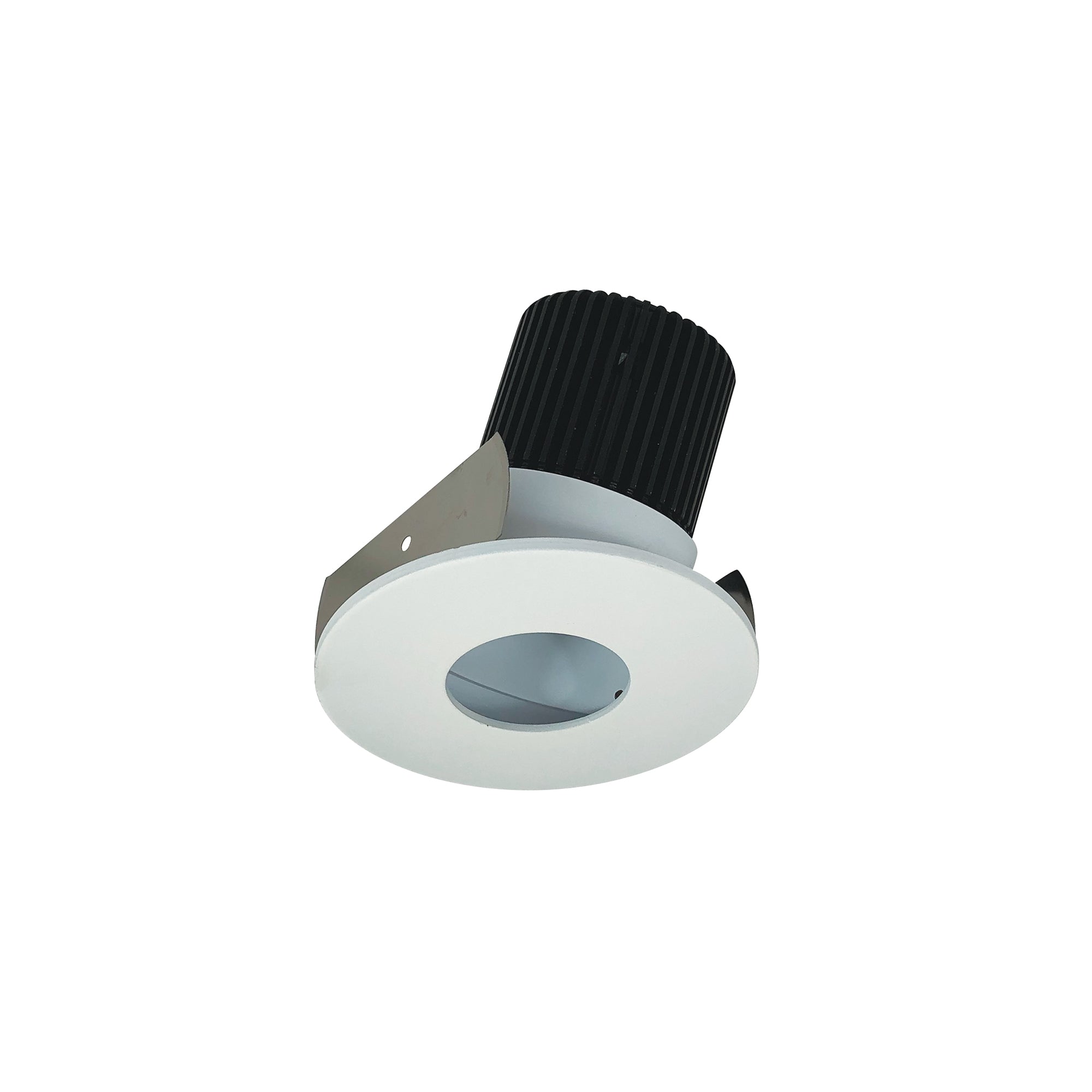 Nora Lighting NIOB-2RPHACDXMPW - Recessed - 2 Inch Iolite LED Round Adjustable Pinhole, 800lm / 14W, Comfort Dim, Matte Powder White Pinhole / Matte Powder White Flange