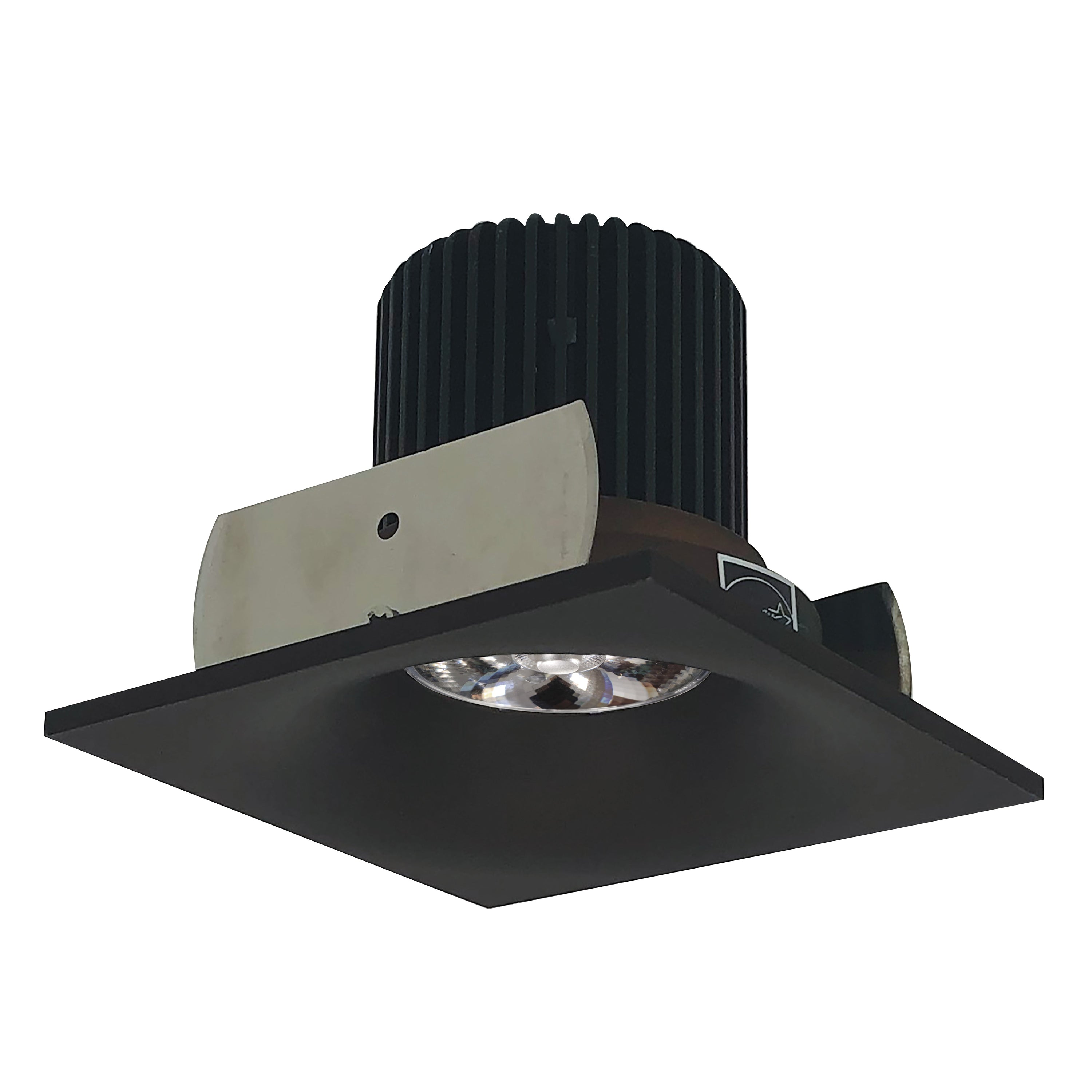 Nora Lighting NIOB-2SNB30QBZ - Recessed - 2 Inch Iolite LED Square Bullnose, 10-Degree Optic, 800lm / 12W, 3000K, Bronze Finish