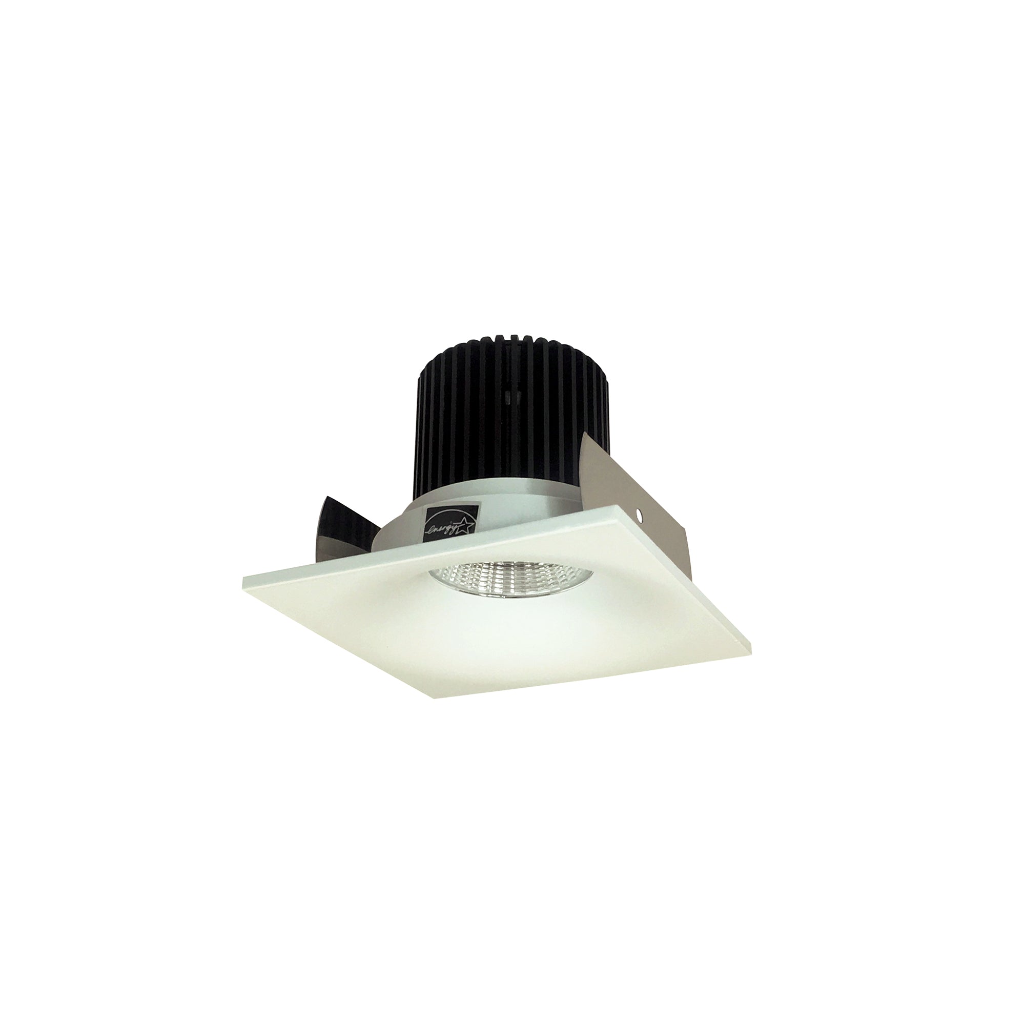 Nora Lighting NIOB-2SNBCDXWW - Recessed - 2 Inch Iolite LED Square Bullnose, 800lm / 14W, Comfort Dim, White Finish