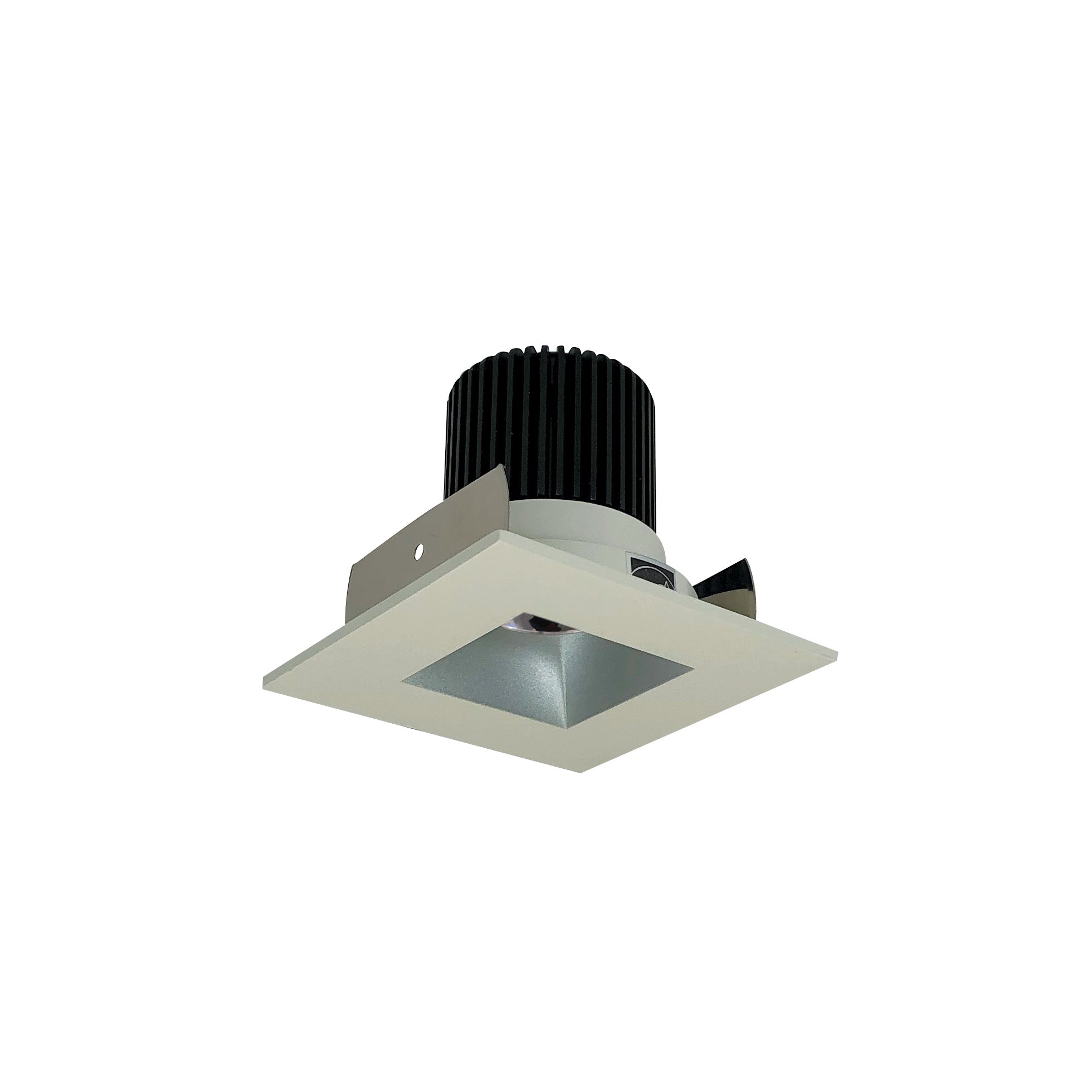 Nora Lighting NIOB-2SNDSQ27QHW - Recessed - 2 Inch Iolite LED Square Reflector with Square Aperture, 10-Degree Optic, 800lm / 12W, 2700K, Haze Reflector / White Flange