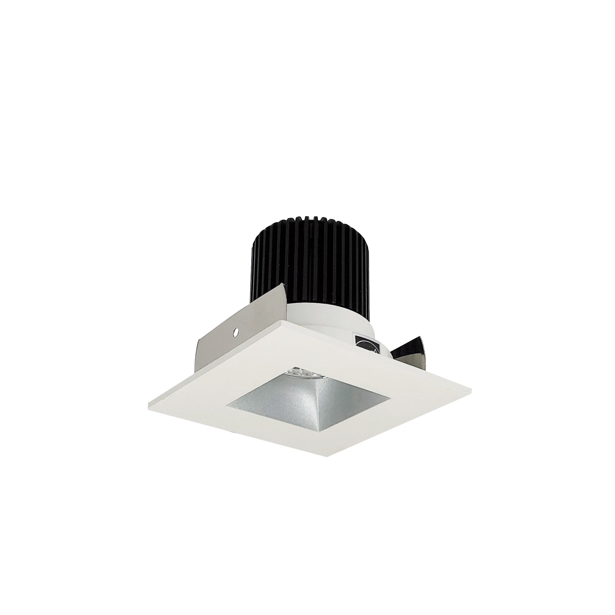 Nora Lighting NIOB-2SNDSQCDXHZMPW - Recessed - 2 Inch Iolite LED Square Reflector with Square Aperture, 800lm / 14W, Comfort Dim, Haze Reflector / Matte Powder White Flange