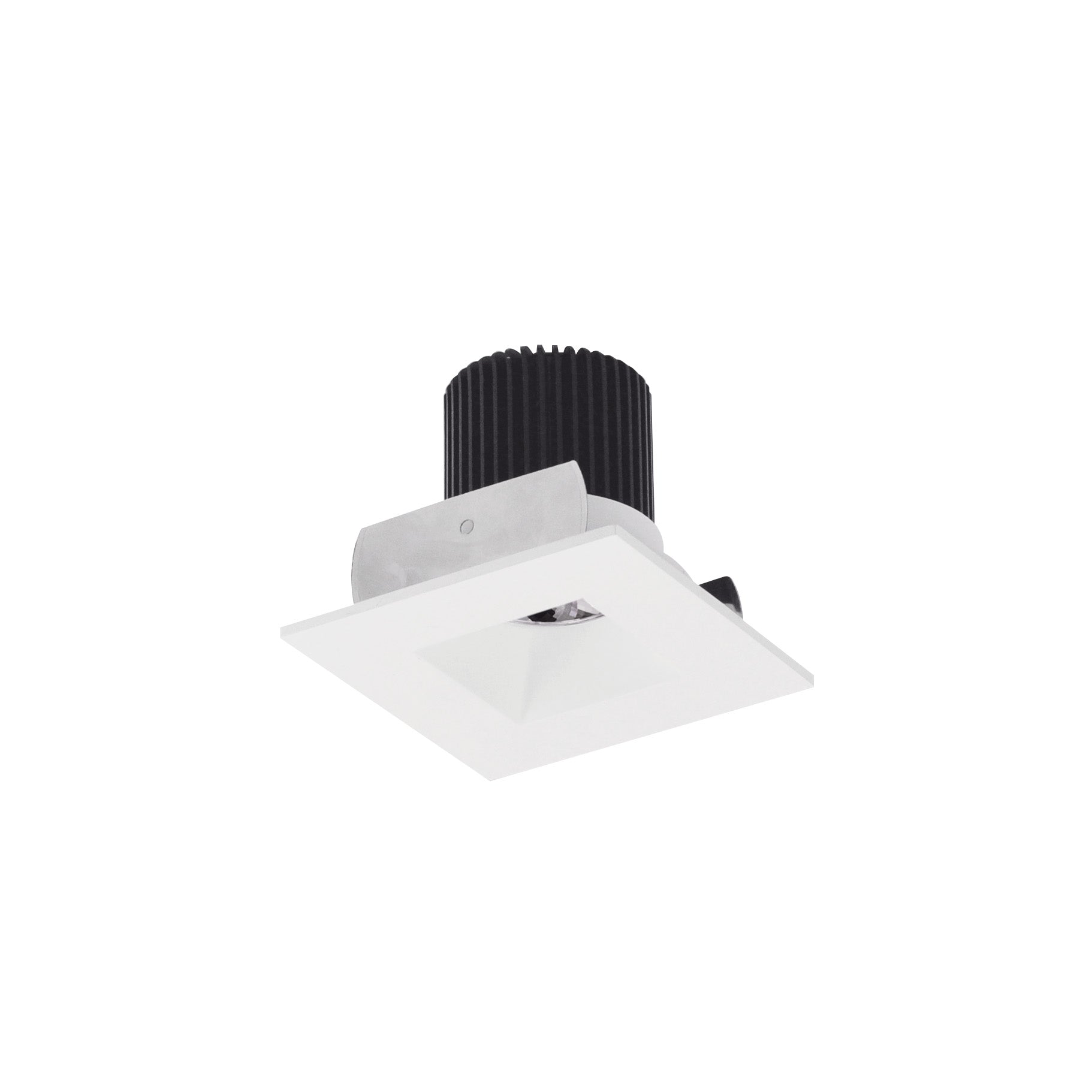 Nora Lighting NIOB-2SNDSQ27QMPW - Recessed - 2 Inch Iolite LED Square Reflector with Square Aperture, 10-Degree Optic, 800lm / 12W, 2700K, Matte Powder White Reflector / Matte Powder White Flange