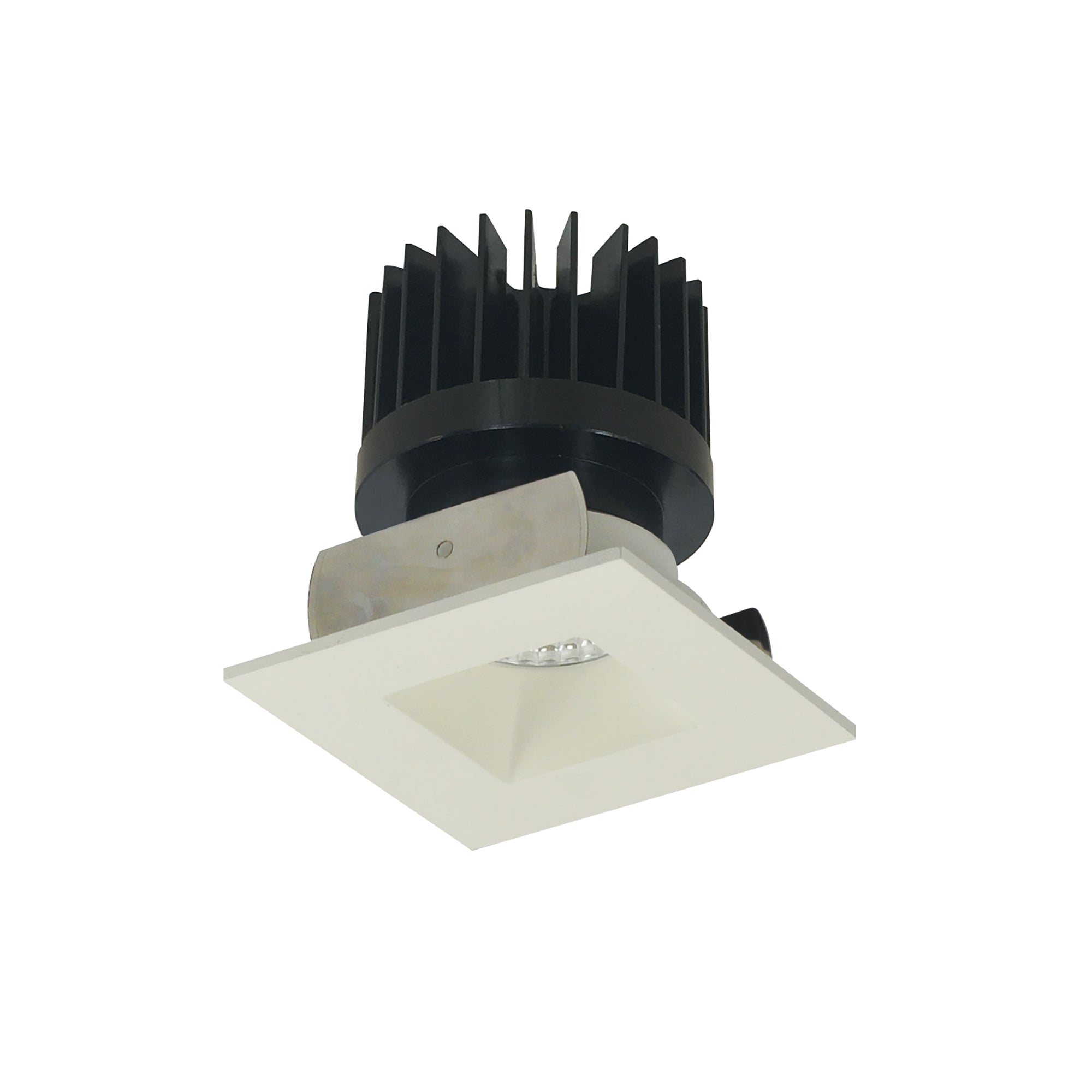 Nora Lighting NIOB-2SNDSQ40XWW/HL - Recessed - 2 Inch Iolite LED Square Reflector with Square Aperture, 1500lm/2000lm/2500lm (varies by housing), 4000K, White Reflector / White Flange