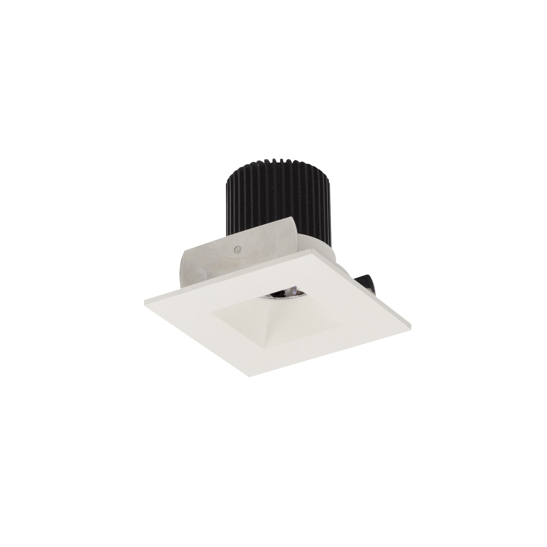 Nora Lighting NIOB-2SNDSQ27QWW - Recessed - 2 Inch Iolite LED Square Reflector with Square Aperture, 10-Degree Optic, 800lm / 12W, 2700K, White Reflector / White Flange