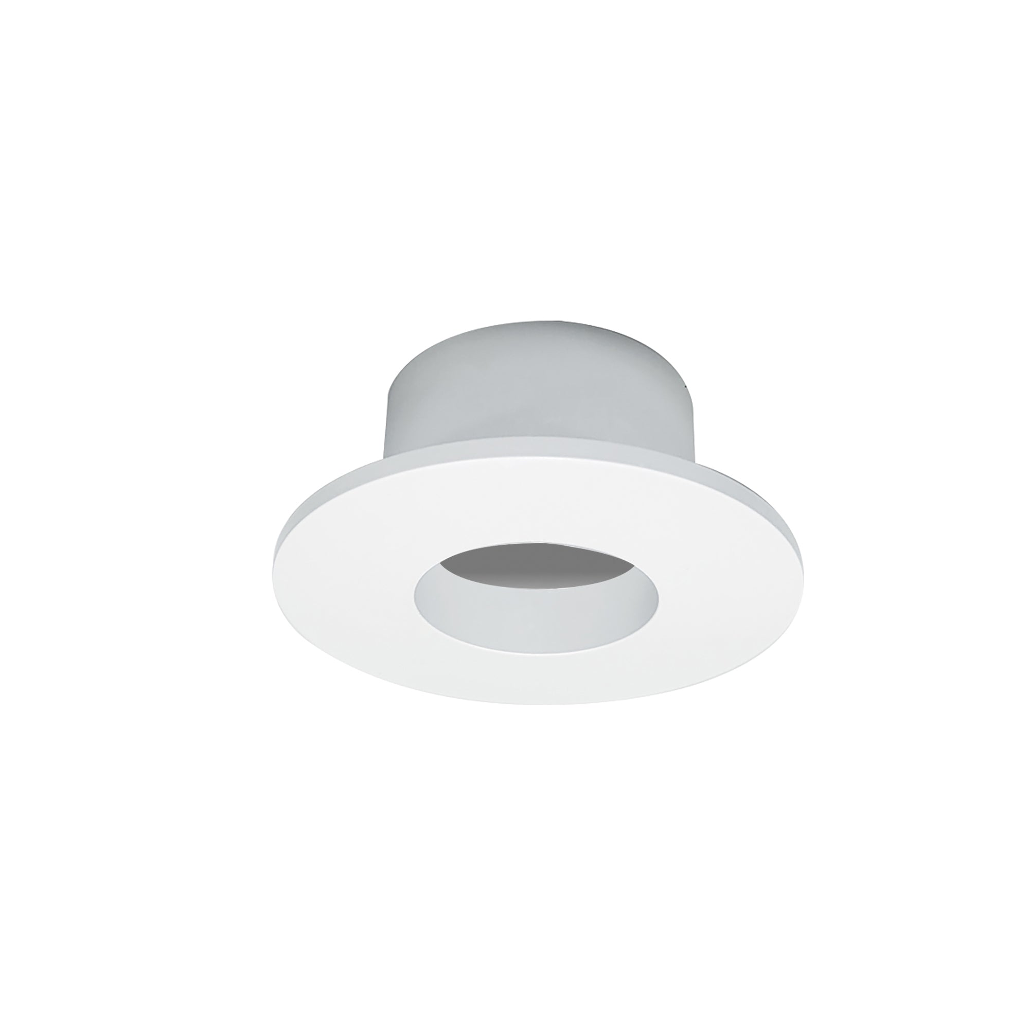 Nora Lighting NIOC-1RNGMPW - Recessed - 1 Inch Iolite Can-less Round Downlight Trim, Matte Powder White finish