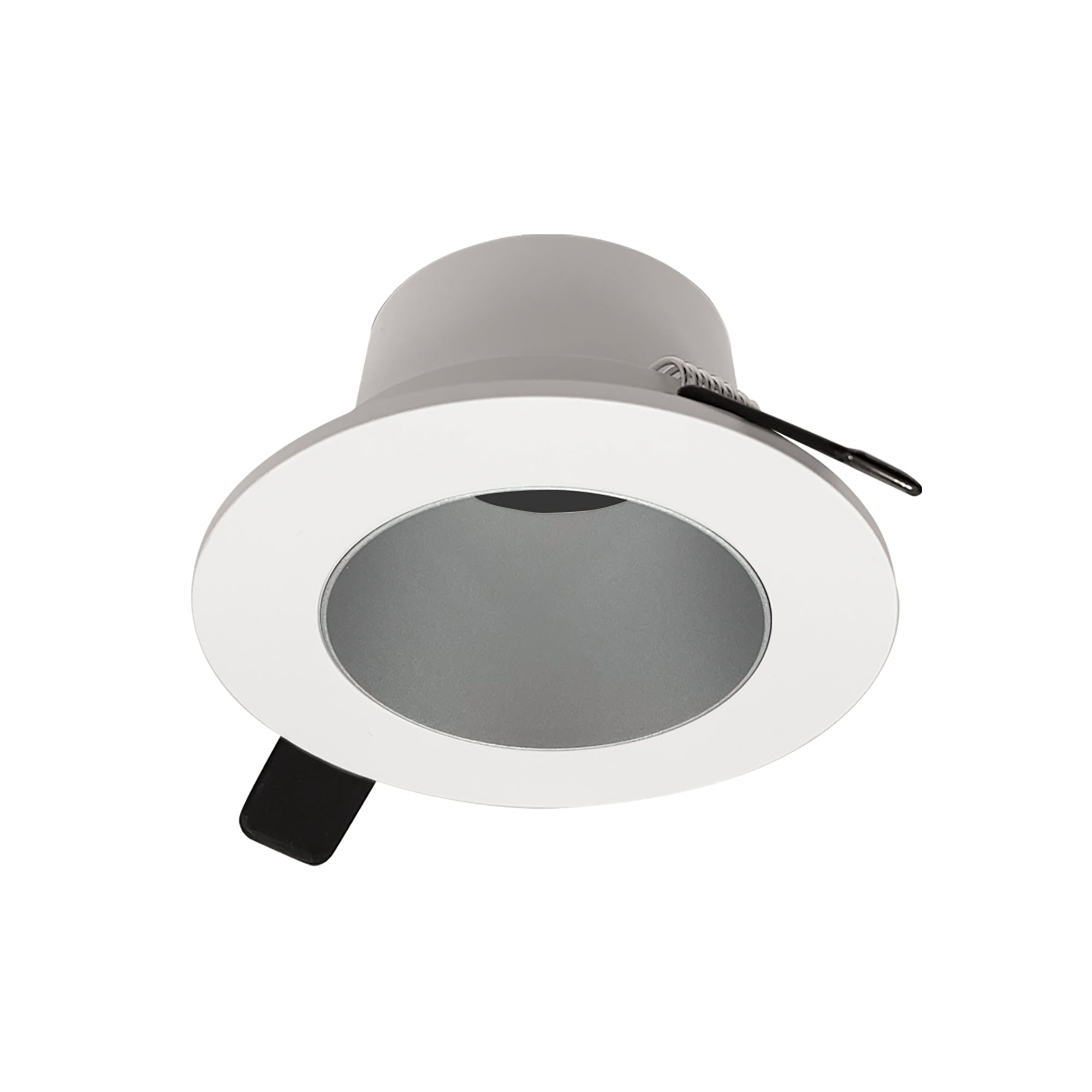 Nora Lighting NIOC-2RNDCHW - Recessed - 2 Inch Iolite Can-less Round Downlight Trim, Haze Reflector / White Flange