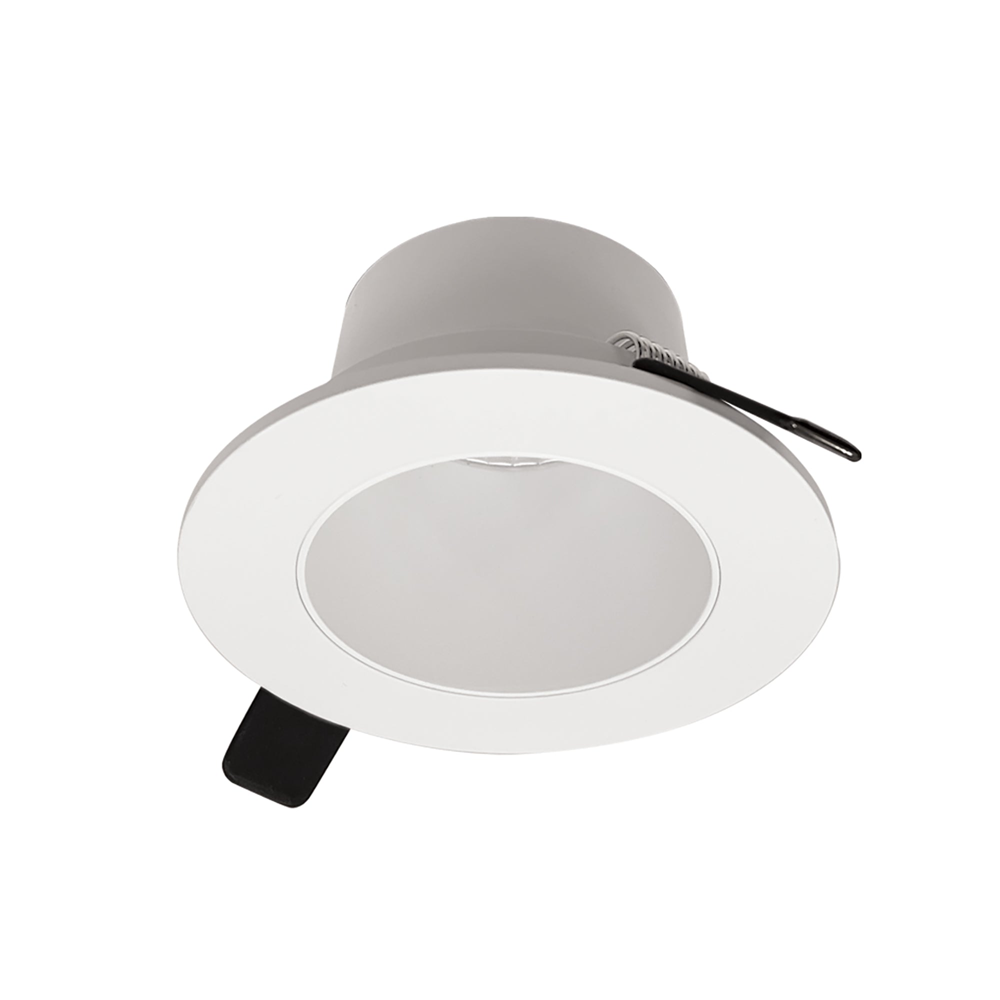 Nora Lighting NIOC-2RNDCWW - Recessed - 2 Inch Iolite Can-less Round Downlight Trim, White finish